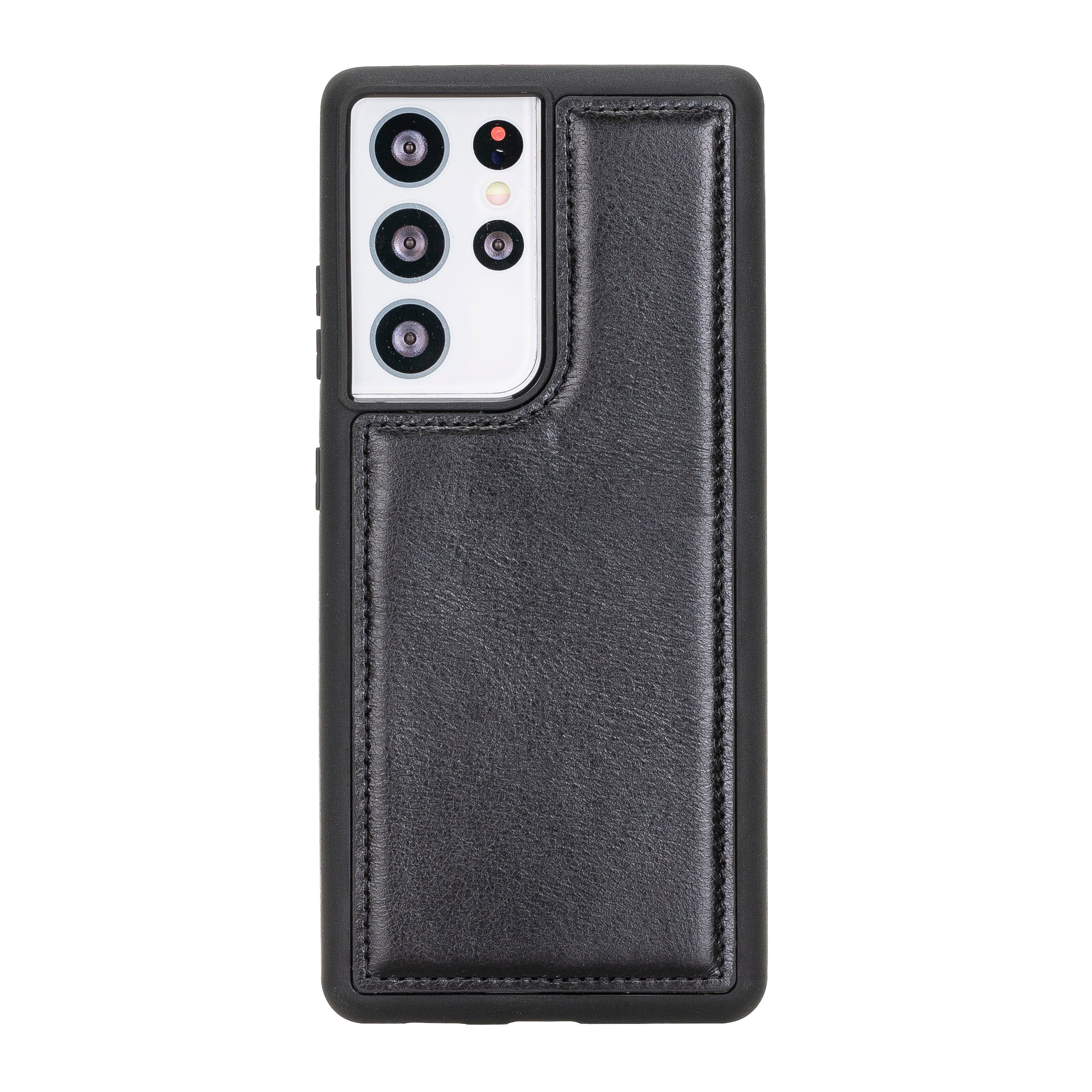 LupinnyLeather Magnetic Detachable Leather Wallet Case for Samsung Galaxy S21 Ultra (Black) 5