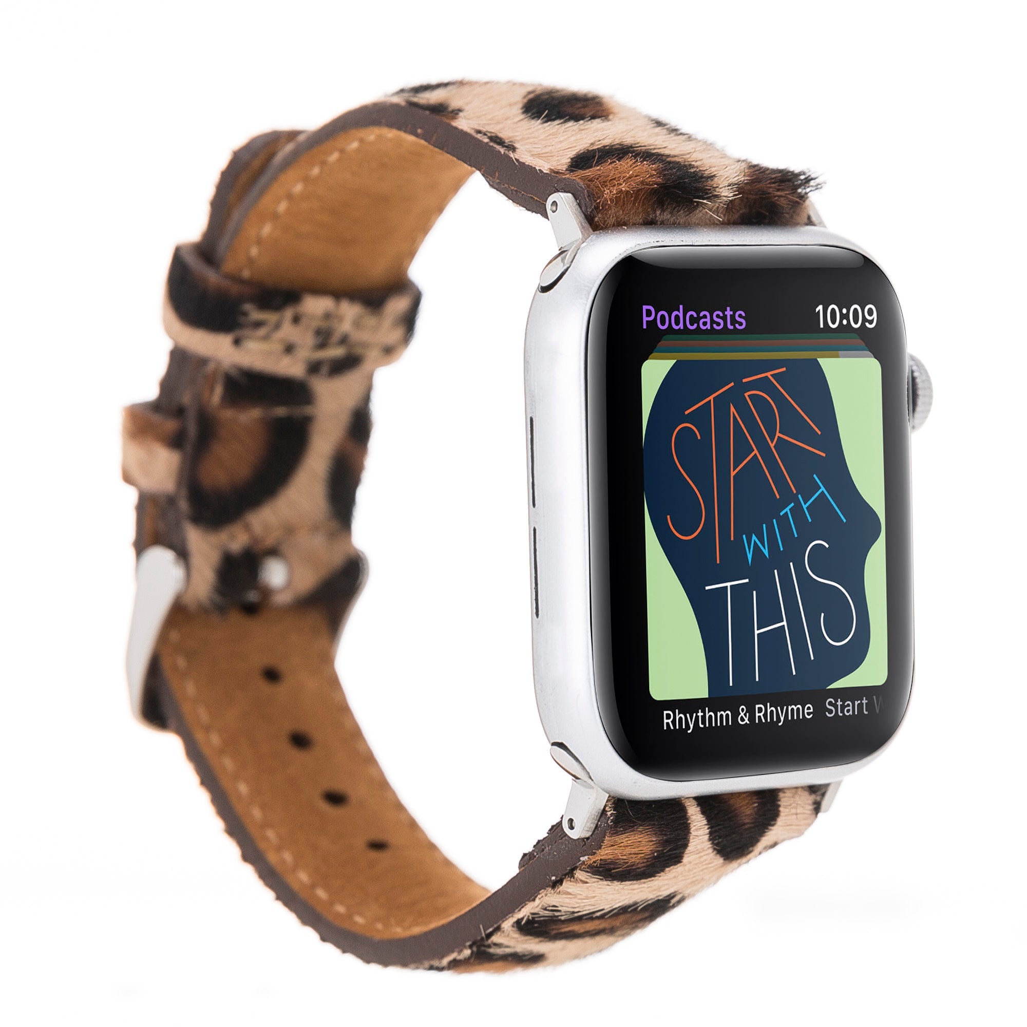LupinnyLeather Chester Watch Band for Apple Watch (Leopard) 1