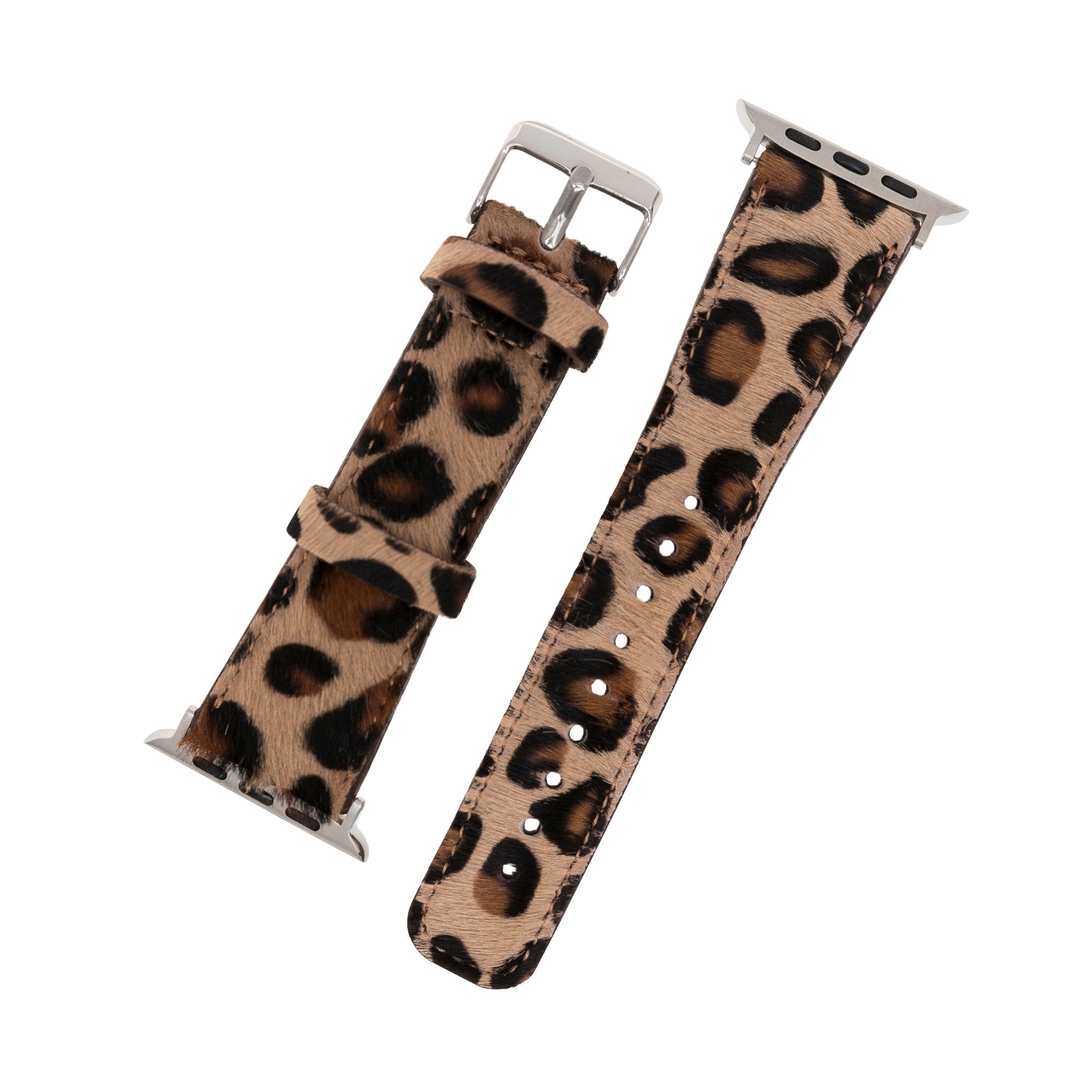 LupinnyLeather Chester Watch Band for Apple Watch (Leopard) 4