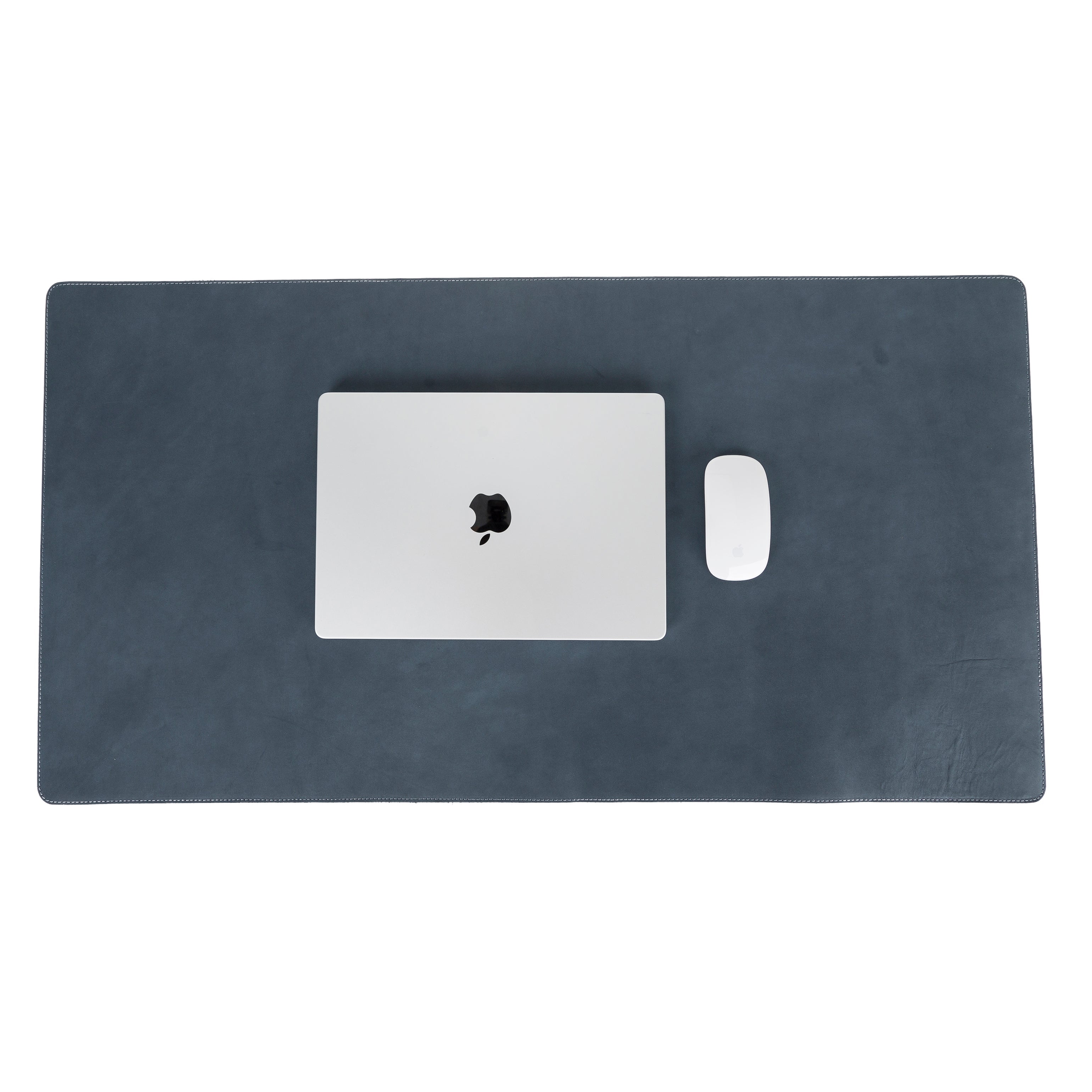 LupinnyLeather Genuine Blue Leather Deskmat, Computer Pad, Office Desk Pad 5