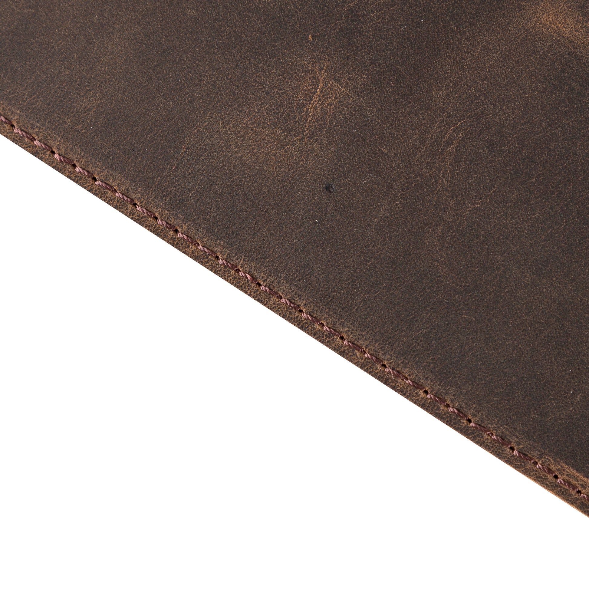 Dark Brown Leather Desk Pad: Genuine Leather Mat