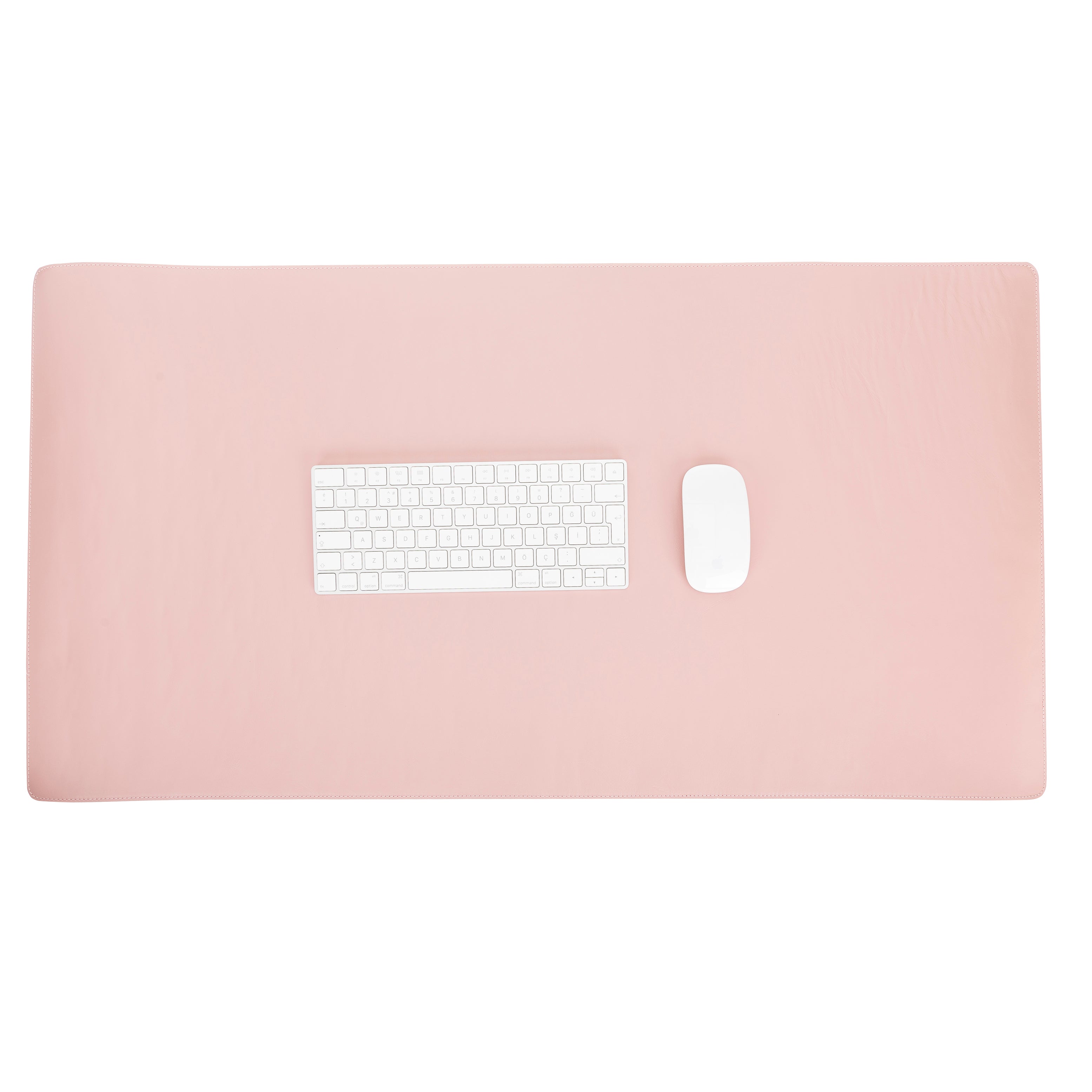 LupinnyLeather Genuine Leather Deskmat, Computer Pad, Office Desk Pad (Pink Nude) 7