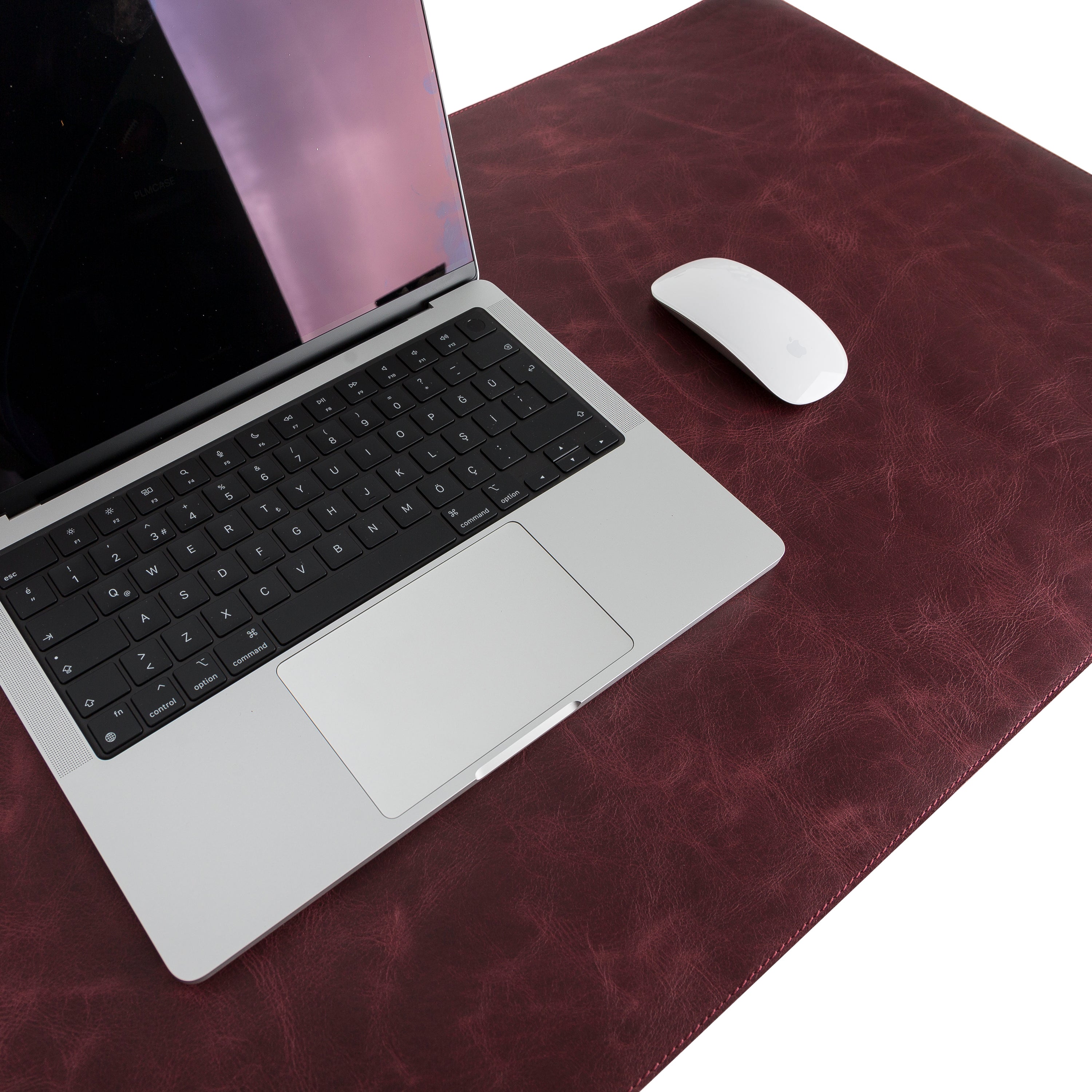LupinnyLeather Genuine Cherry Leather Deskmat, Computer Pad, Office Desk Pad 3