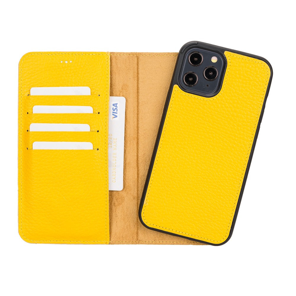 $32.53 Strap LV Crossbody Leather Case For iPhone 12 Pro Max - Yellow