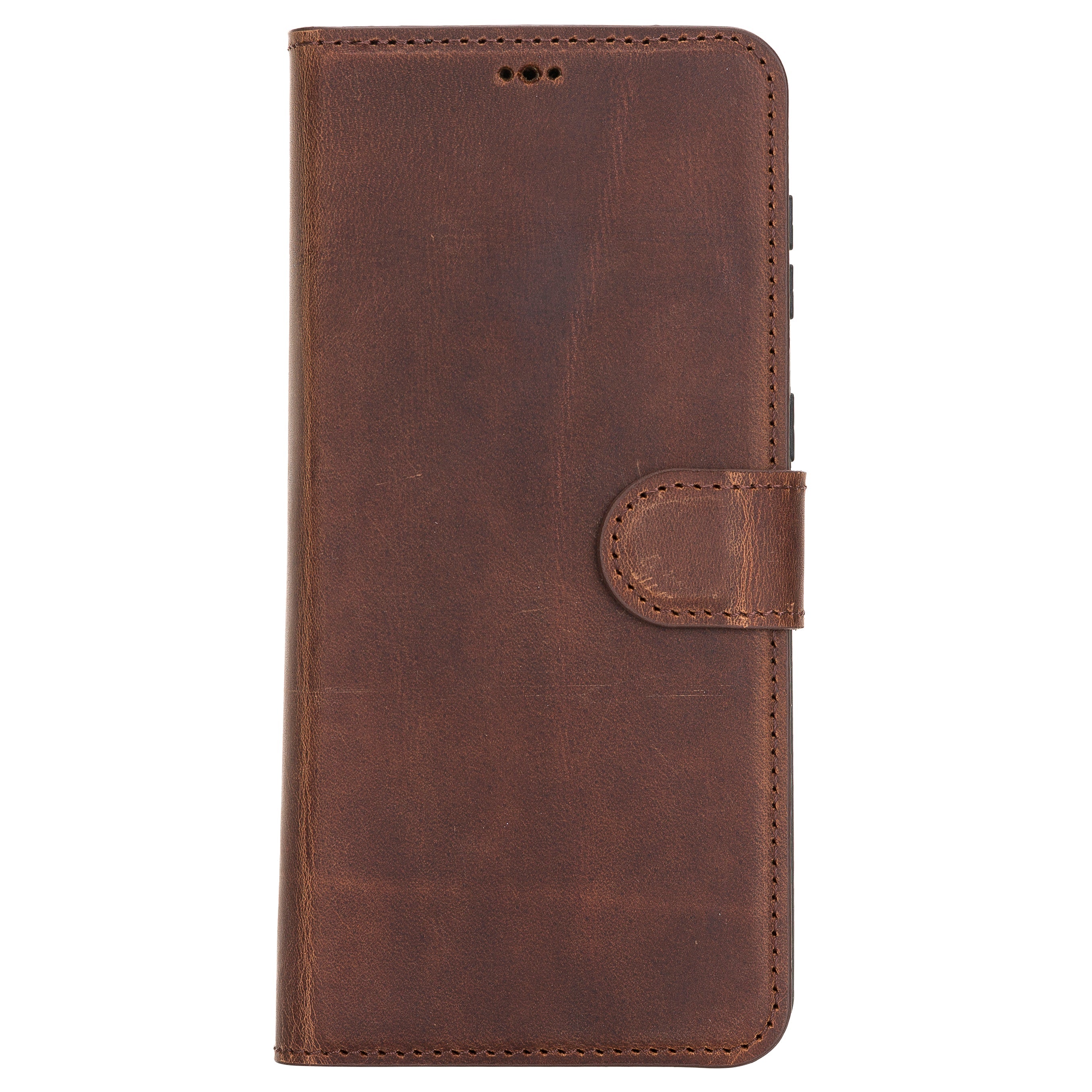 LupinnyLeather Magnetic Detachable Leather Wallet Case for Samsung Galaxy S21 Plus (Brown) 3