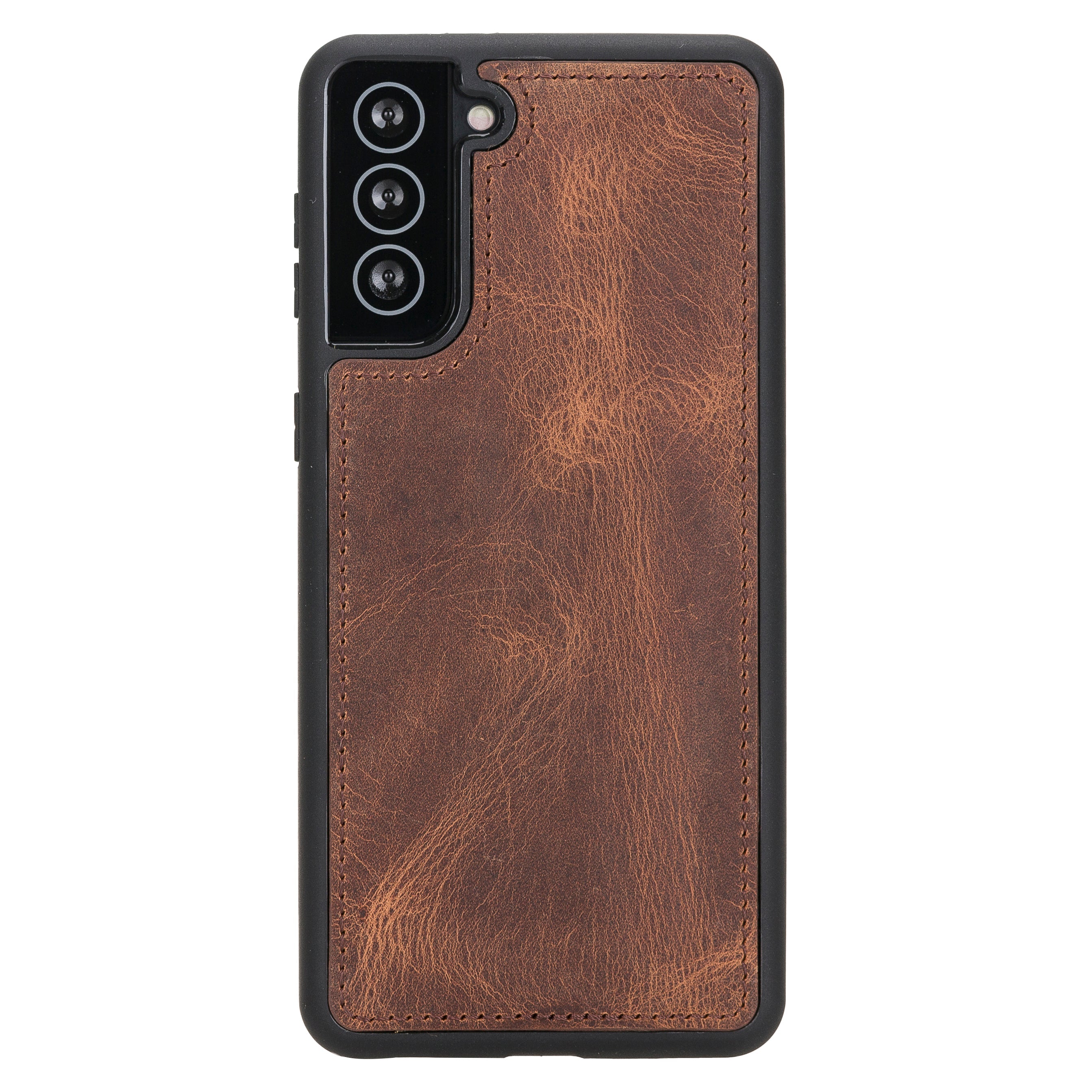 LupinnyLeather Magnetic Detachable Leather Wallet Case for Samsung Galaxy S21 Plus (Brown) 6