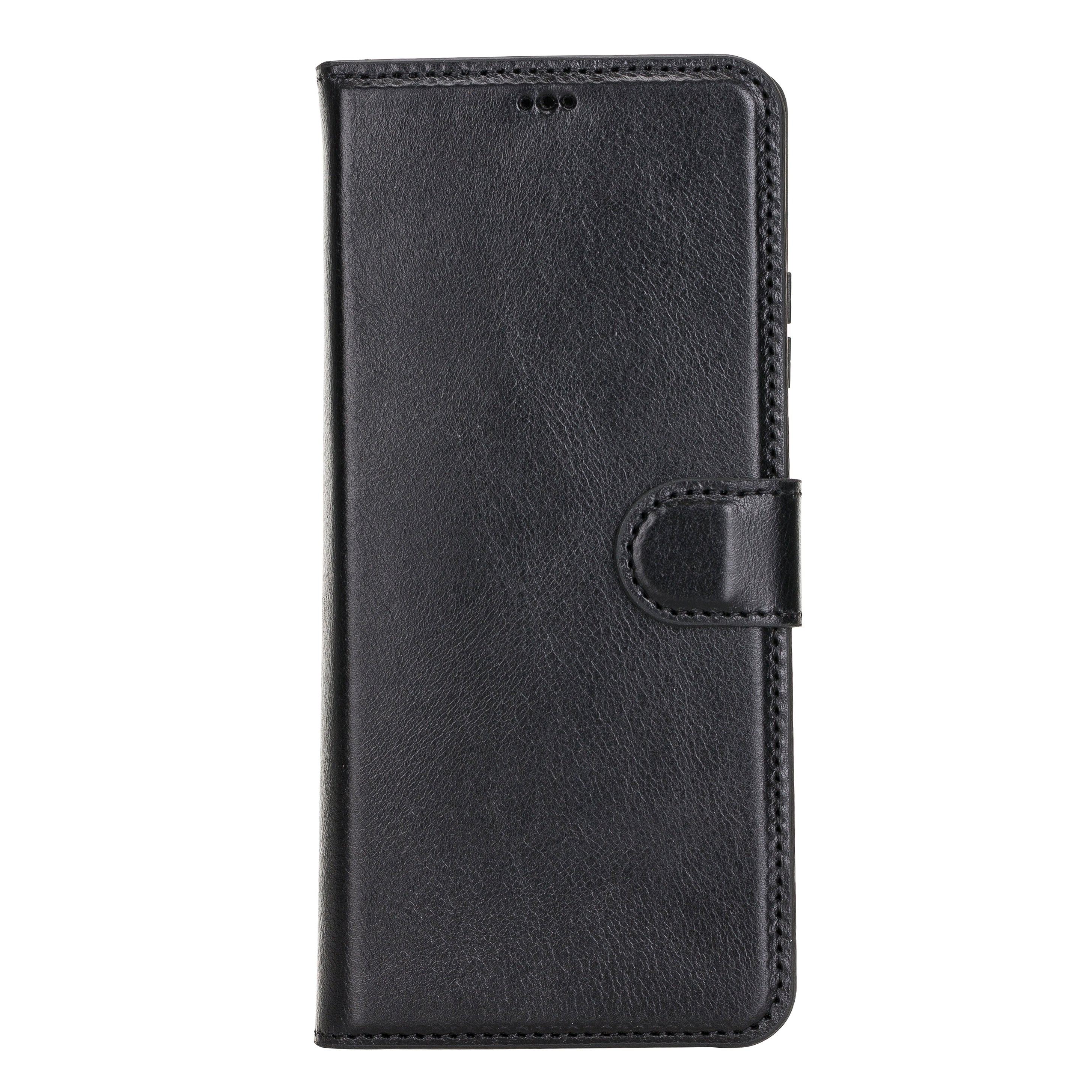 LupinnyLeather Magnetic Detachable Leather Wallet Case for Samsung Galaxy S21 Ultra (Black) 3