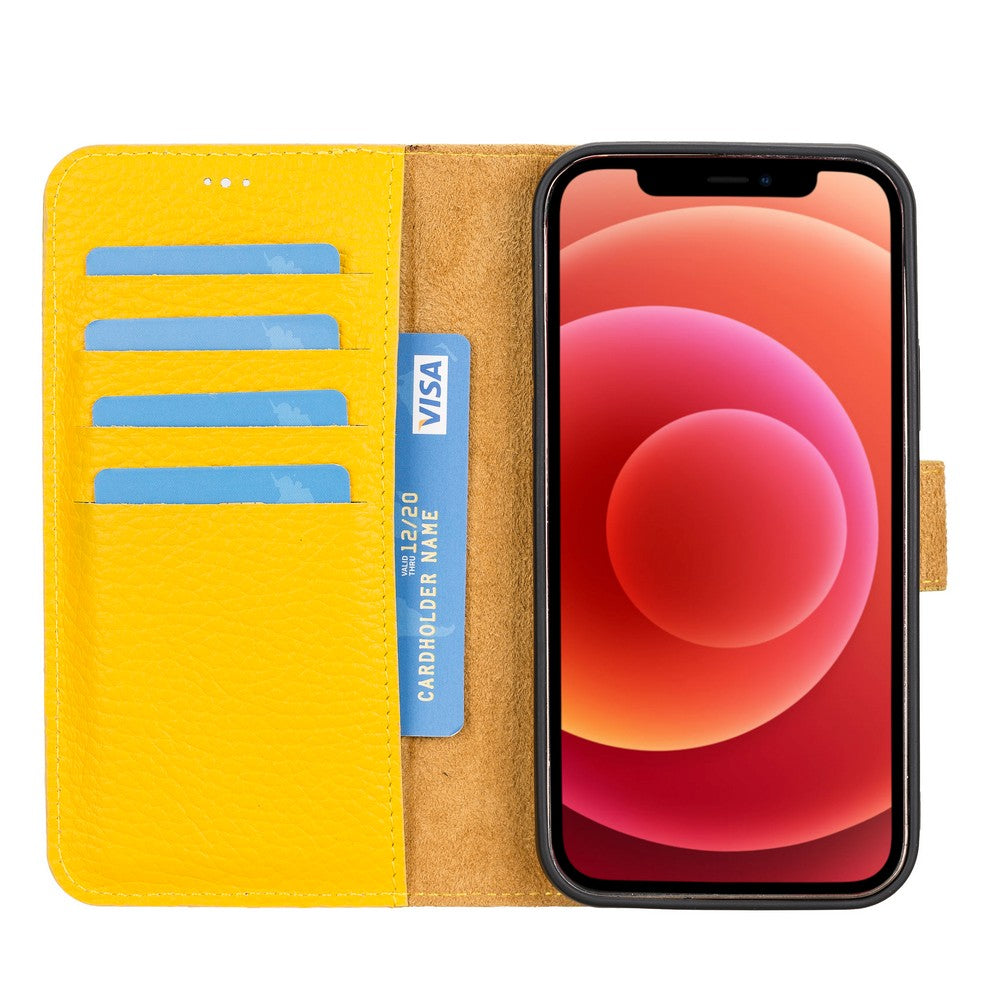 LupinnyLeather Magnetic Detachable Wallet Case for iPhone 11 Pro 12