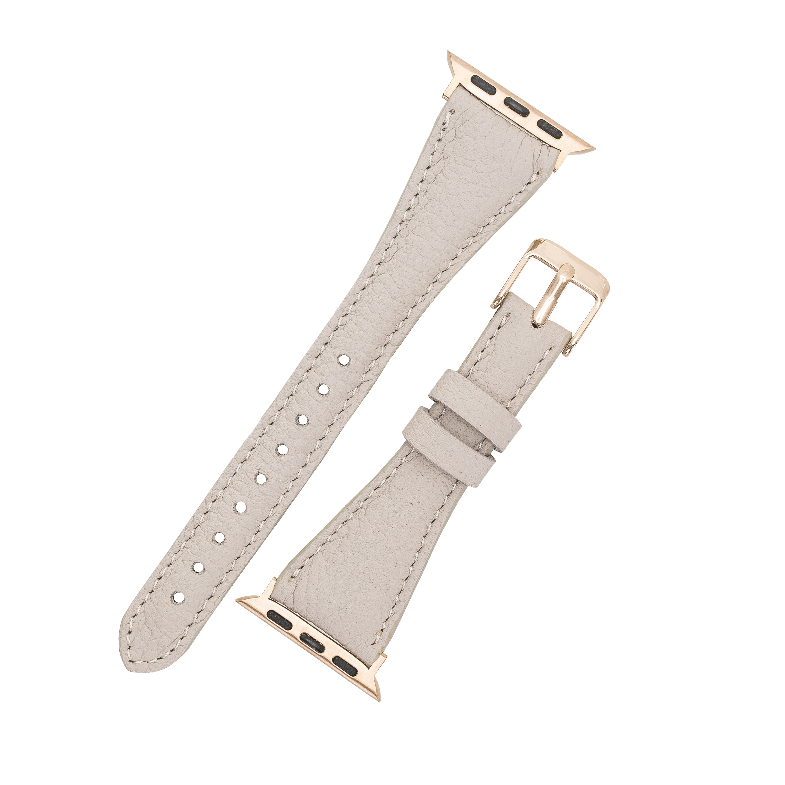 LupinnyLeather Beige Leather Watch Band for Apple Watch and Fitbit Versa 3 2 1 Watch Band 9