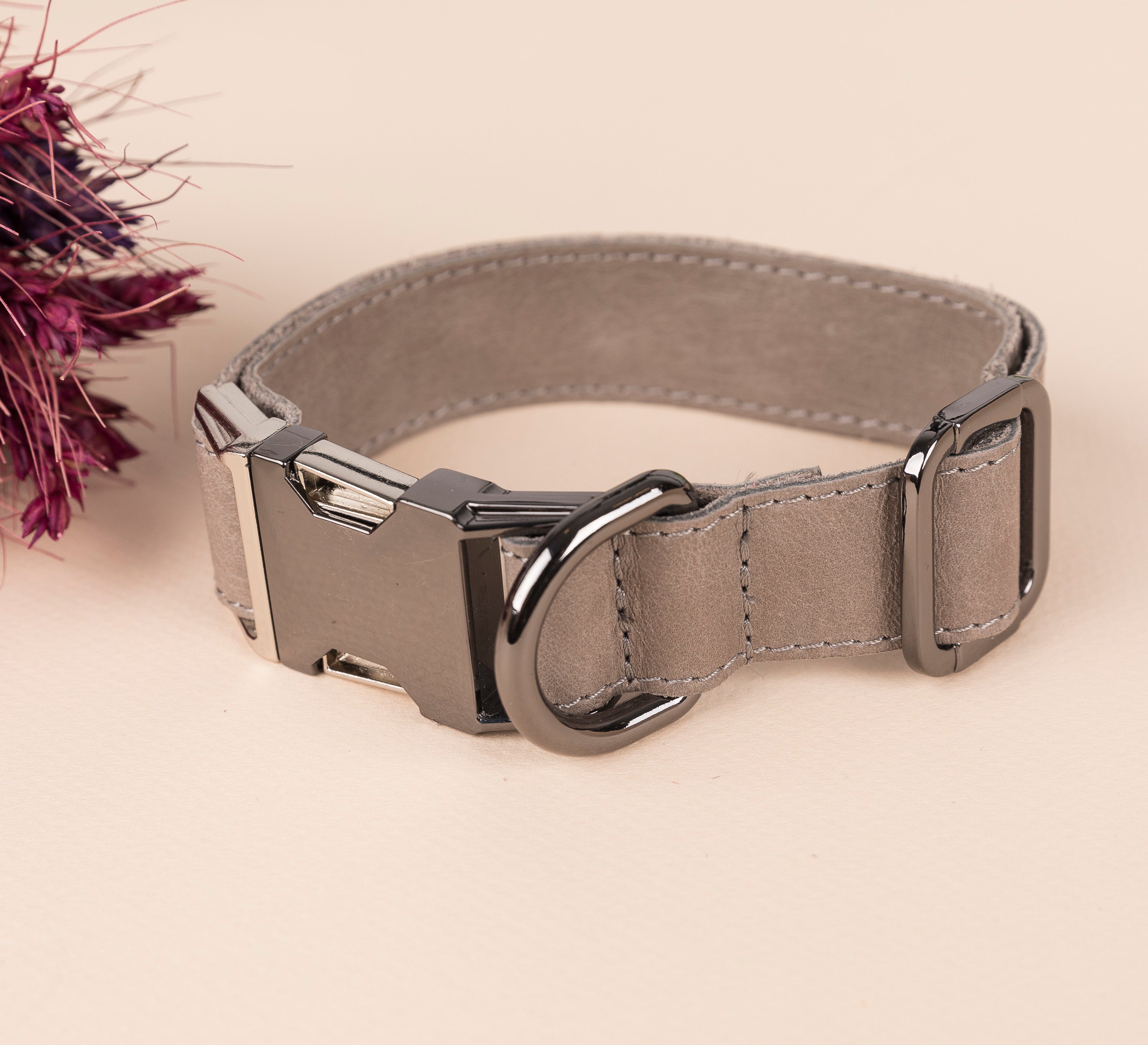 Genuine Leather Adjustable Strong Dog Collar 27
