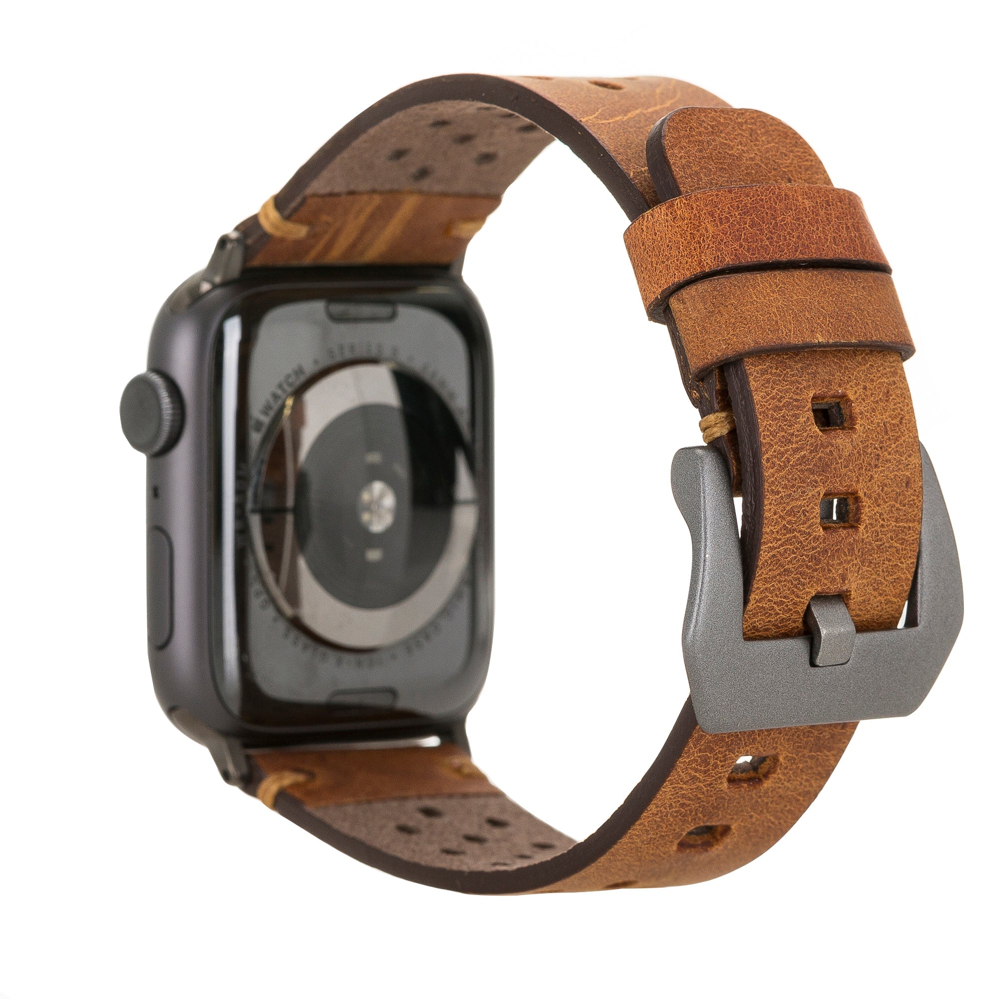 LupinnyLeather Leeds Watch Band for Apple Watch Series and Fitbit/Sense 2