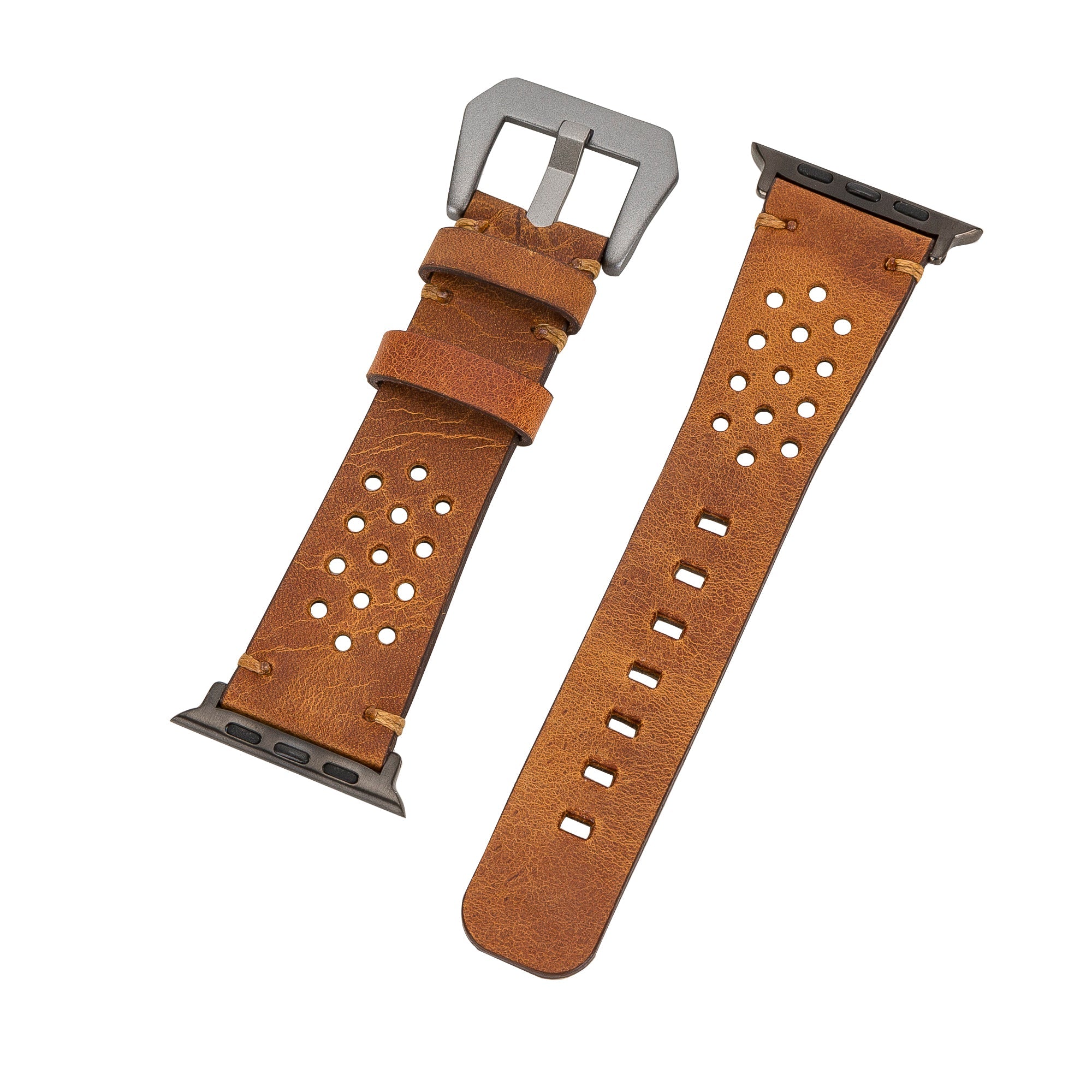 LupinnyLeather Leeds Watch Band for Apple Watch Series and Fitbit/Sense 4