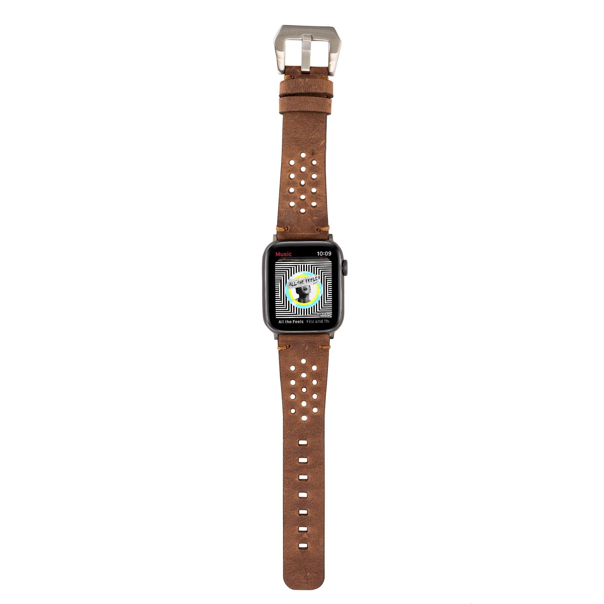 LupinnyLeather Leeds Watch Band for Apple Watch Series and Fitbit/Sense 10