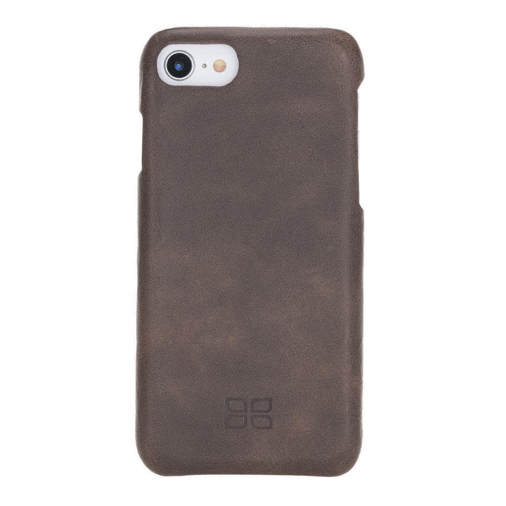 Apple iPhone 8 Series Fully Covering Leather Back Cover Case iPhone 8 / Tiguan Brown Bouletta LTD