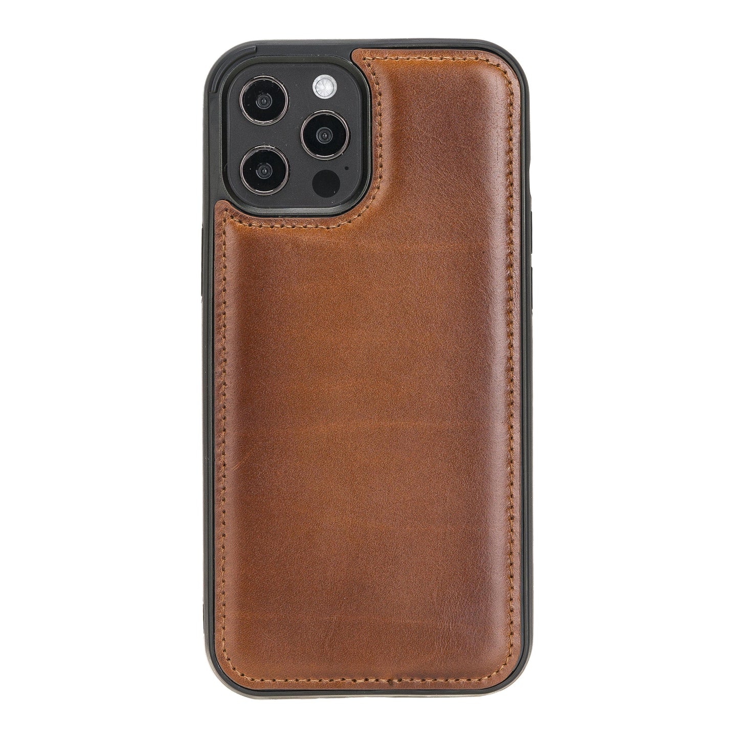 Flexible Leather Back Cover with Card Holder for iPhone 12 Series