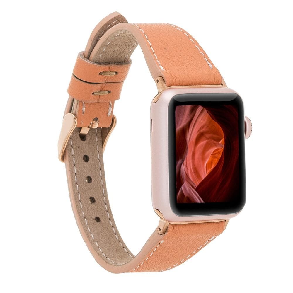 Newest Soft Leather Strap for Apple Watch Wool fleece Band 38mm