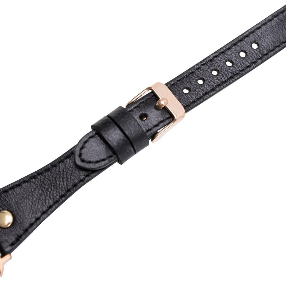 B2B - Leather Apple Watch Bands - DTS Double Tour Slim Hector Gold Trok Style Bouletta B2B