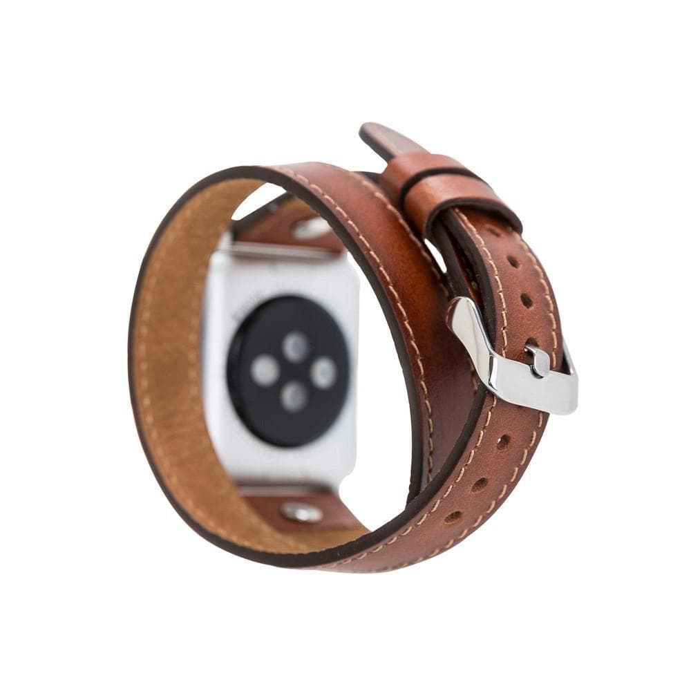 Maverick Apple Watch - Suede goat leather bracelet Made in France