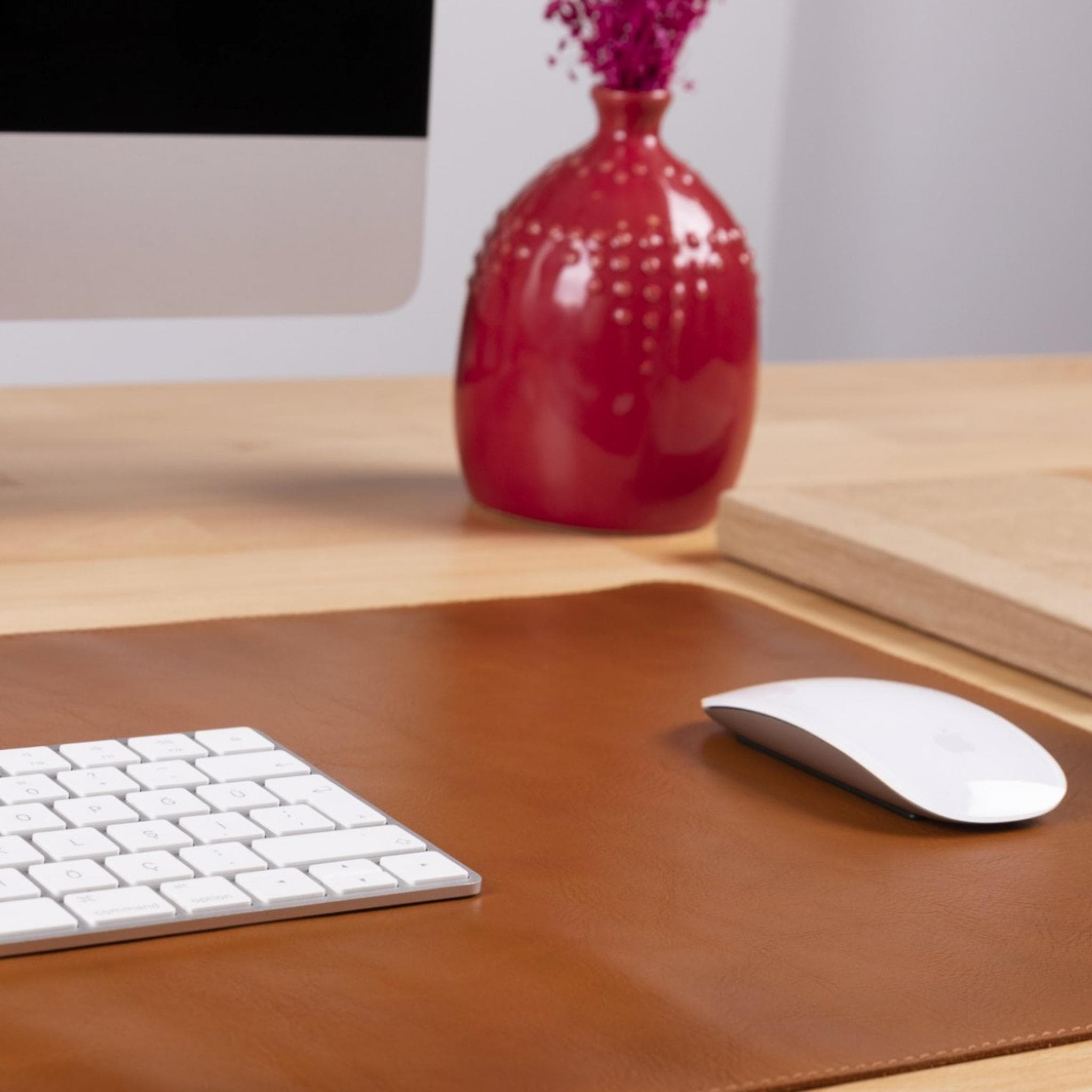 Customizable Full Grain Leather Desk Mat