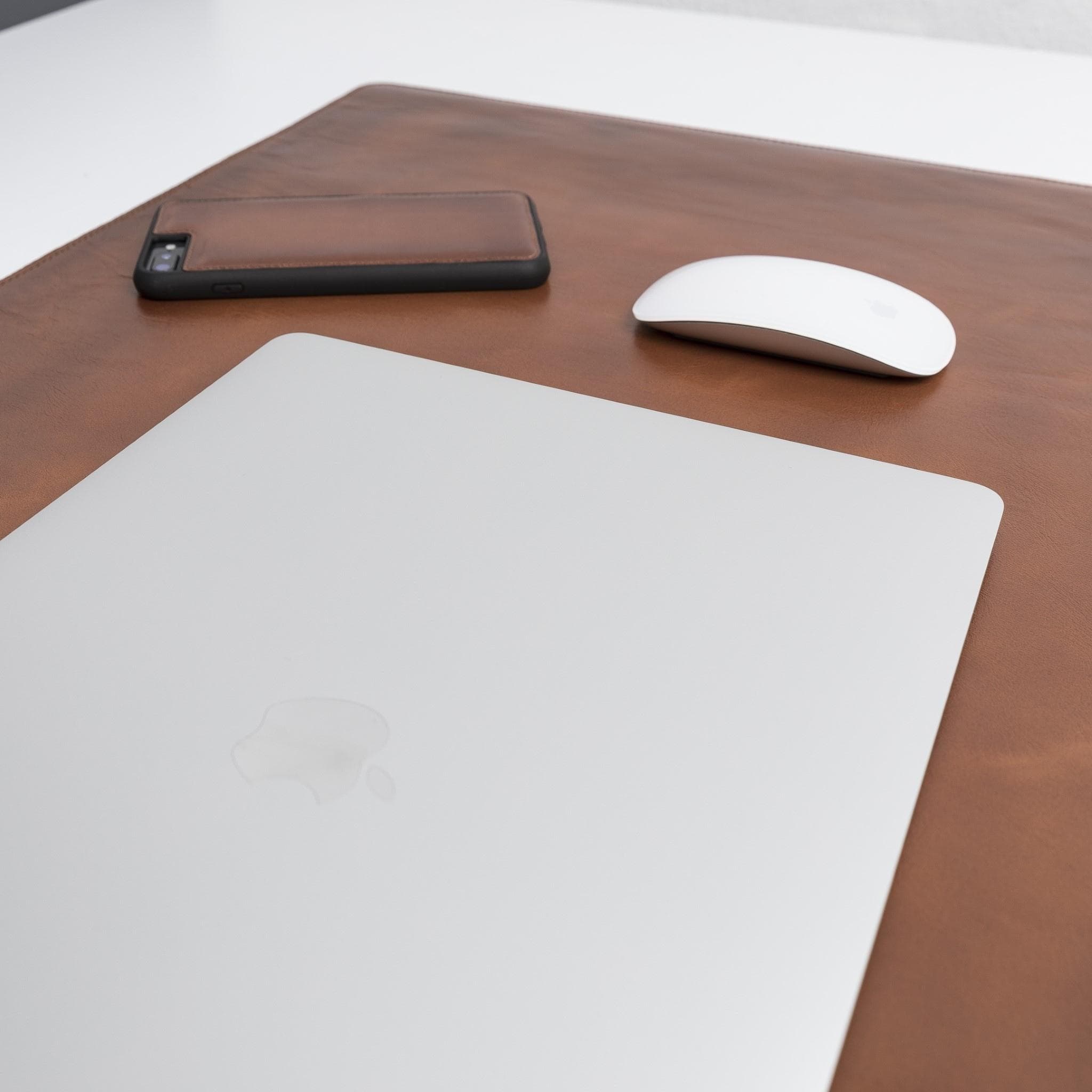 Customizable Full Grain Leather Desk Mat Bouletta LTD