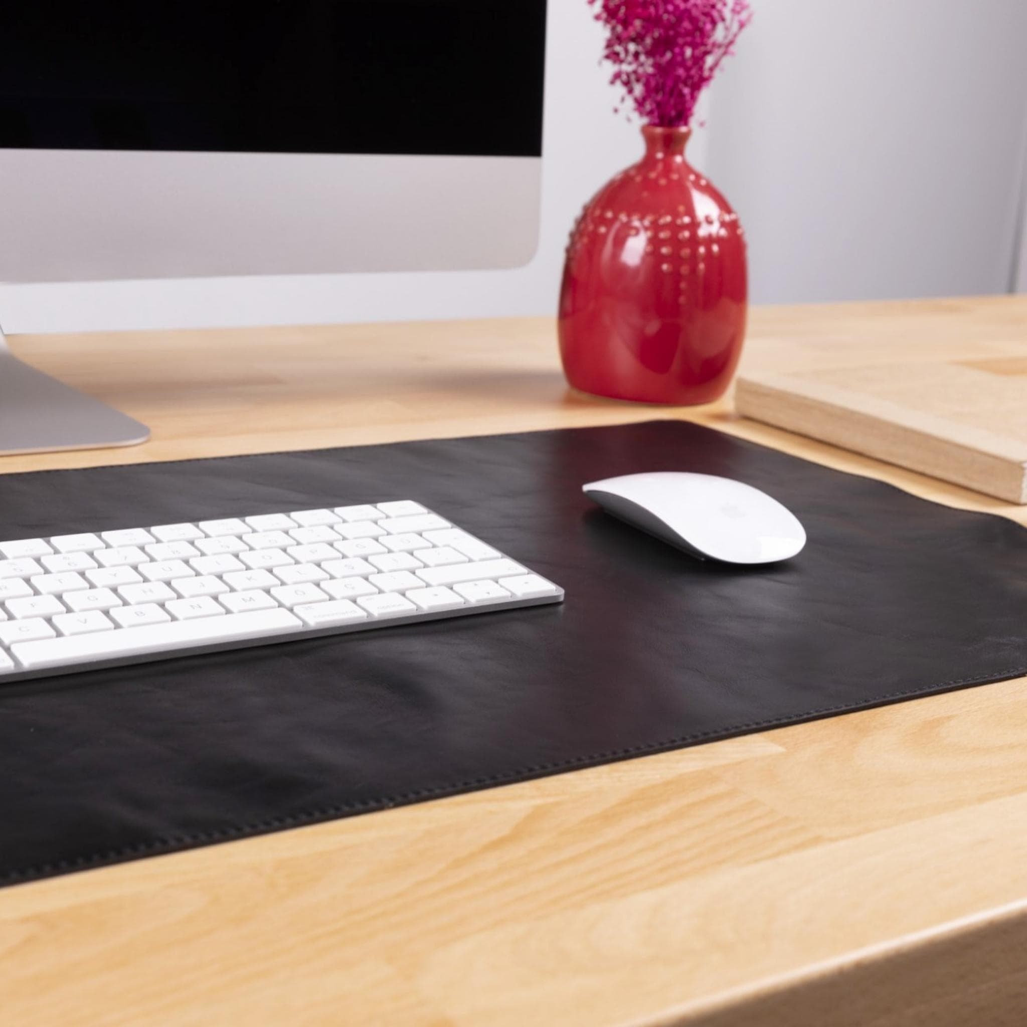 Customizable Full Grain Leather Desk Mat Bouletta LTD