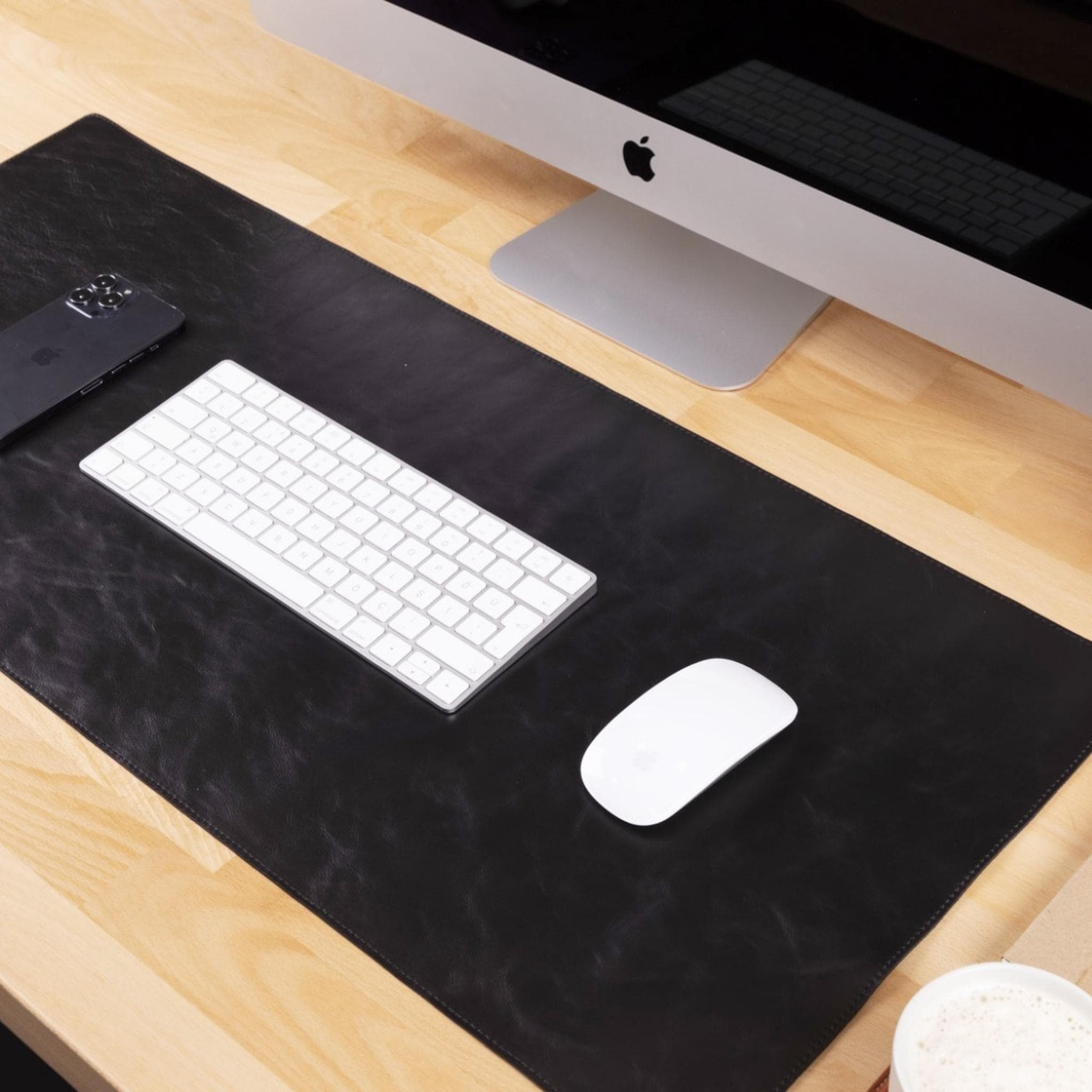 Customizable Full Grain Leather Desk Mat Bouletta LTD