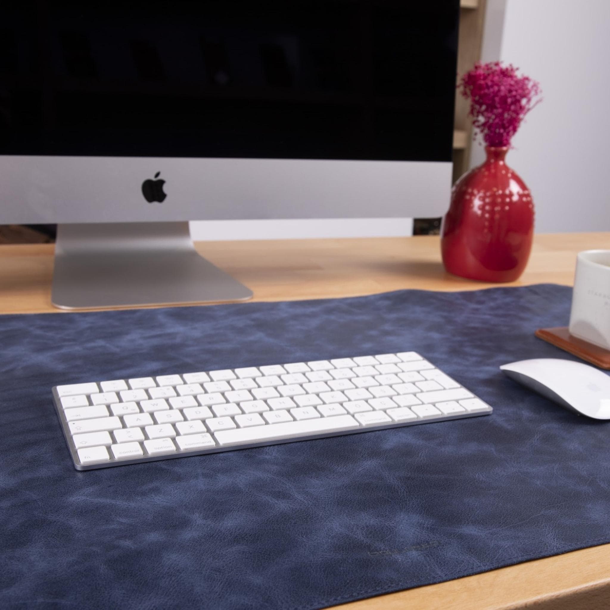 Customizable Full Grain Leather Desk Mat Bouletta LTD