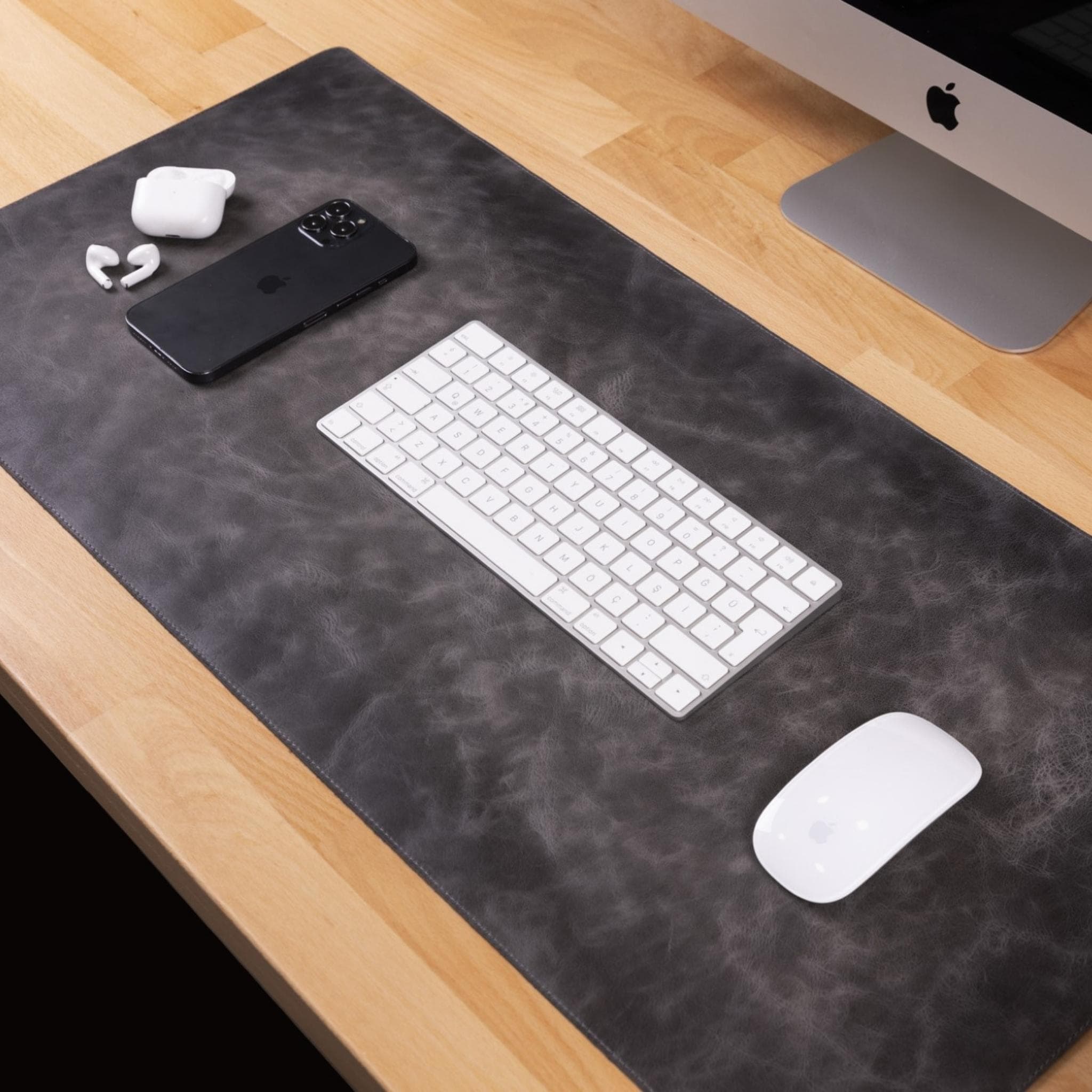 Customizable Full Grain Leather Desk Mat Bouletta LTD