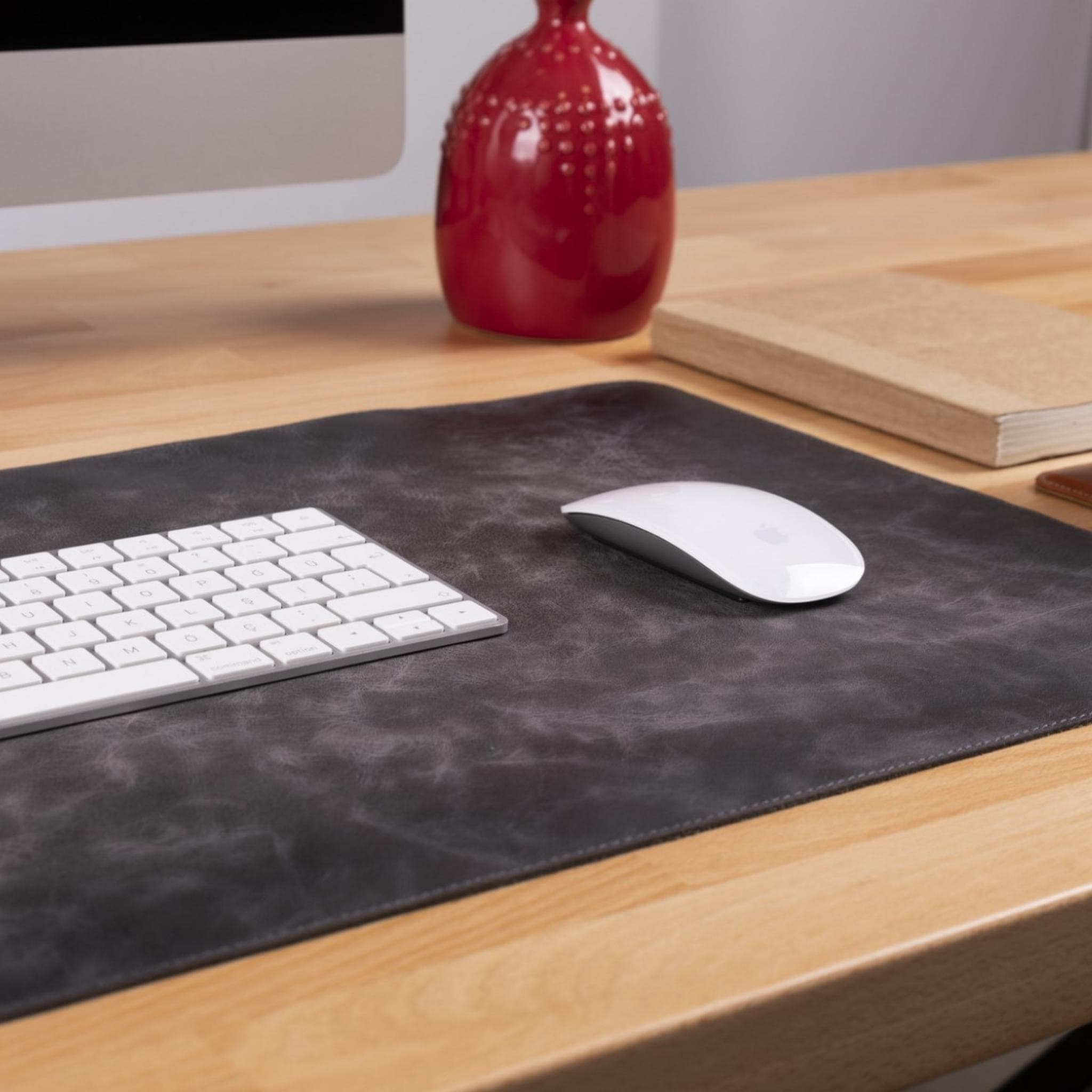 Customizable Full Grain Leather Desk Mat Bouletta LTD