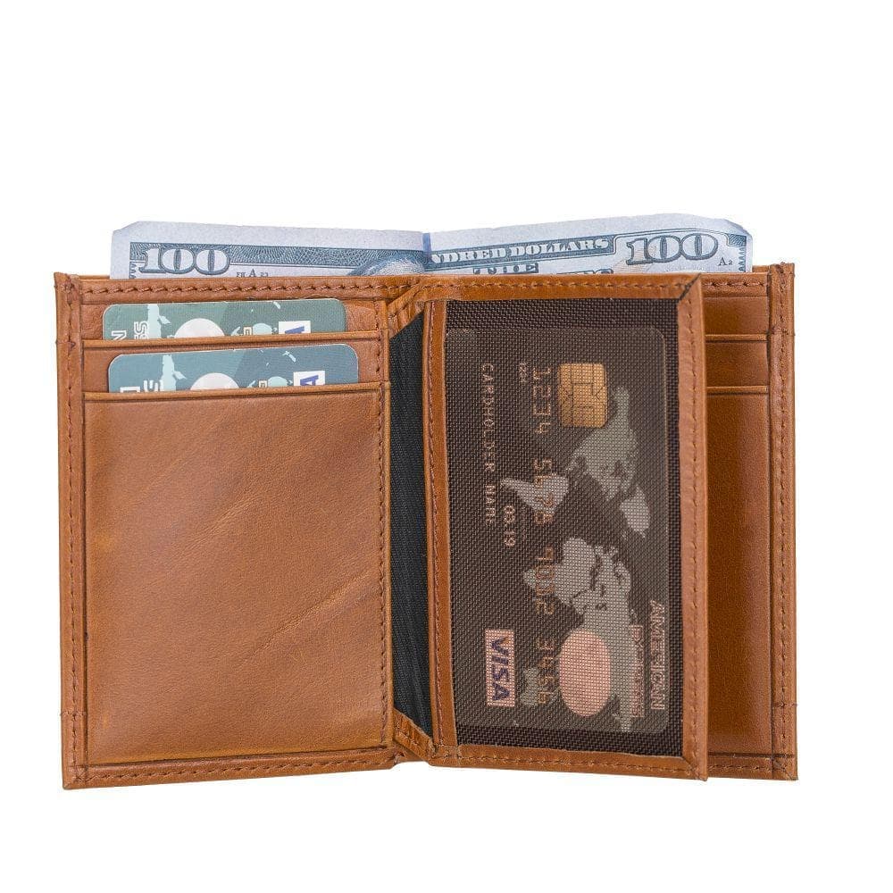 Maka Leather Card Holder Rustic Tan Bouletta Shop