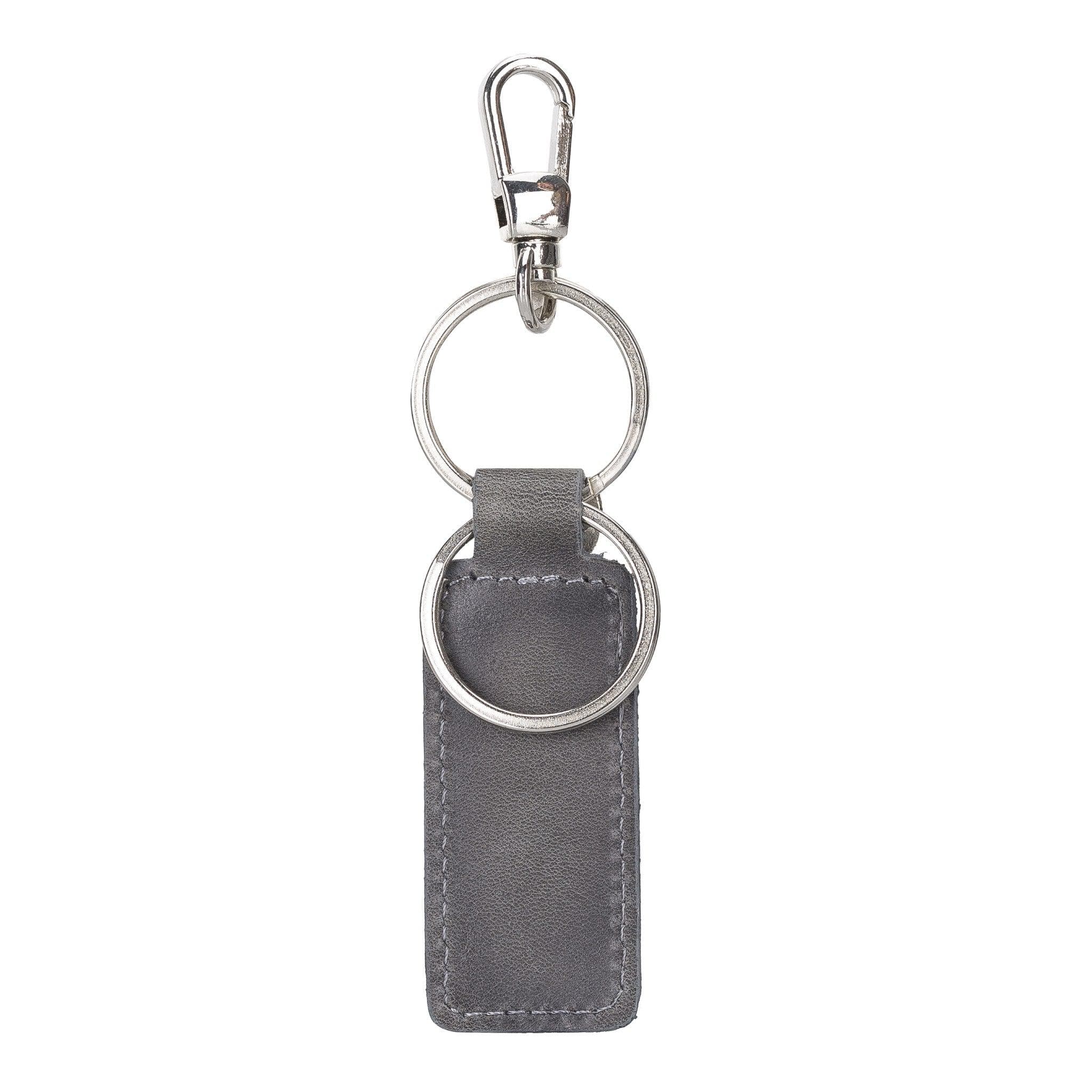 Mina Leather Keychain Gray Bouletta LTD