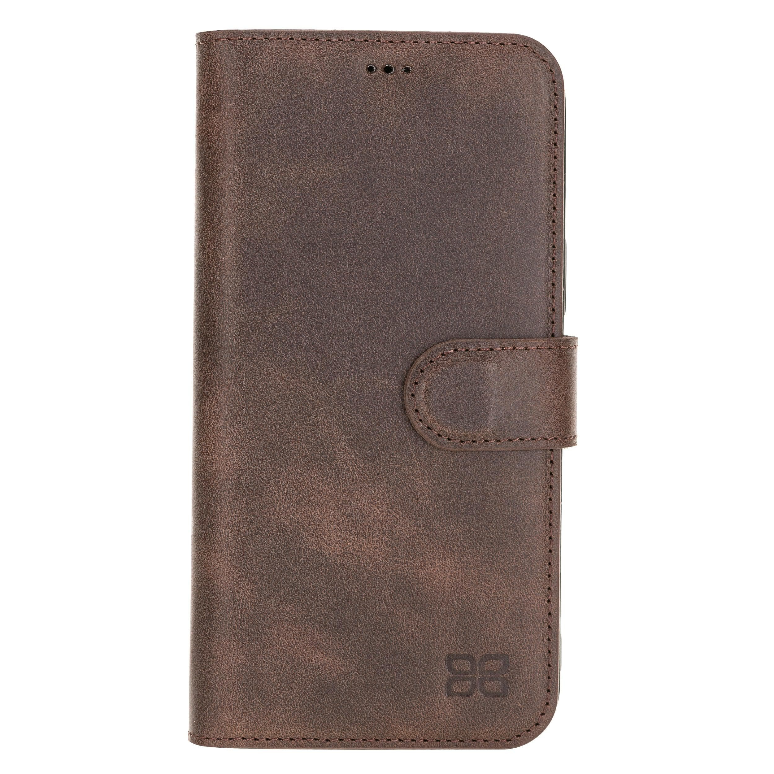 Non Detachable Leather Wallet Cases for Apple iPhone 12 Series Bouletta LTD