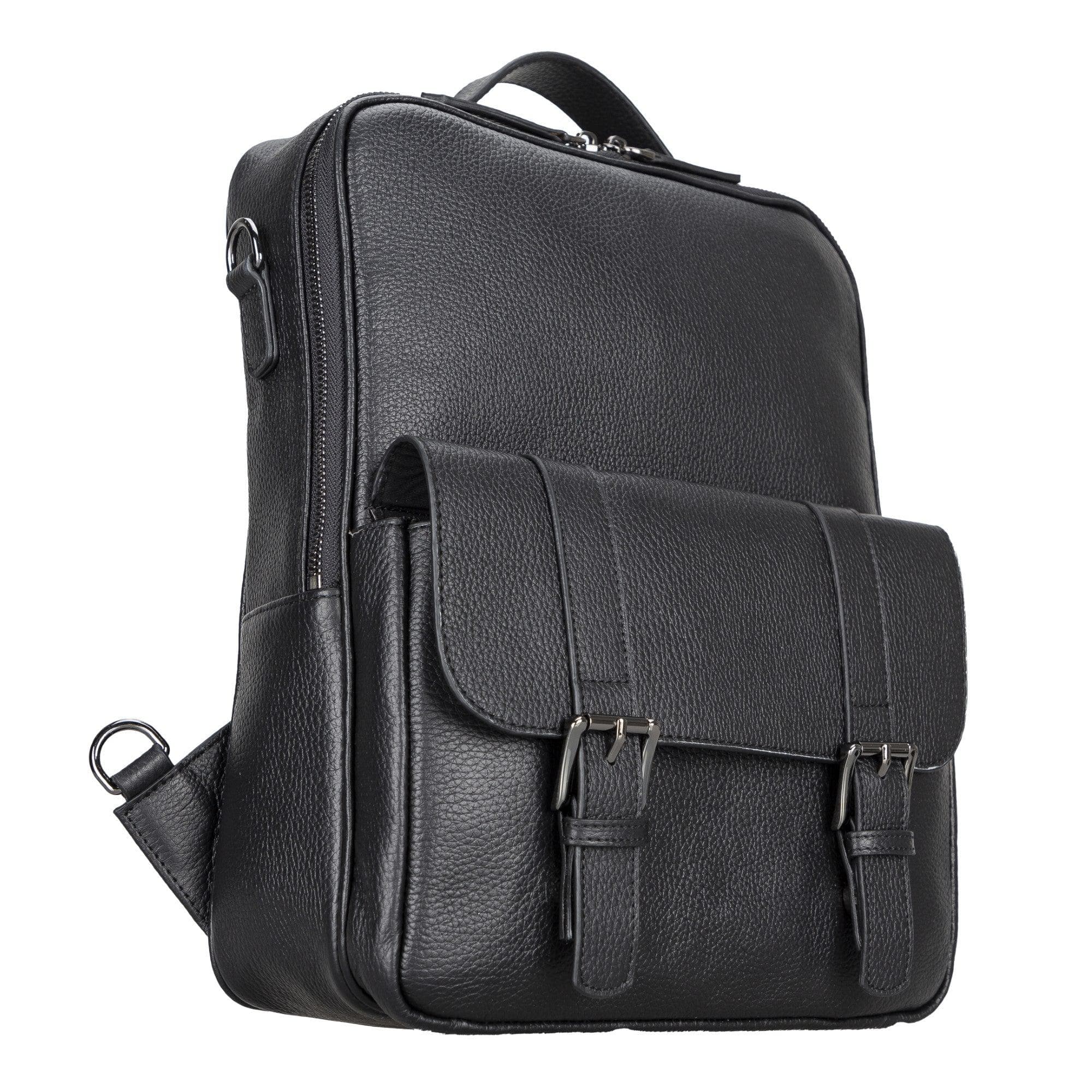 Molde Unisex Genuine Leather Backpack for Daily Life or Laptop / MacBook Black Bouletta LTD