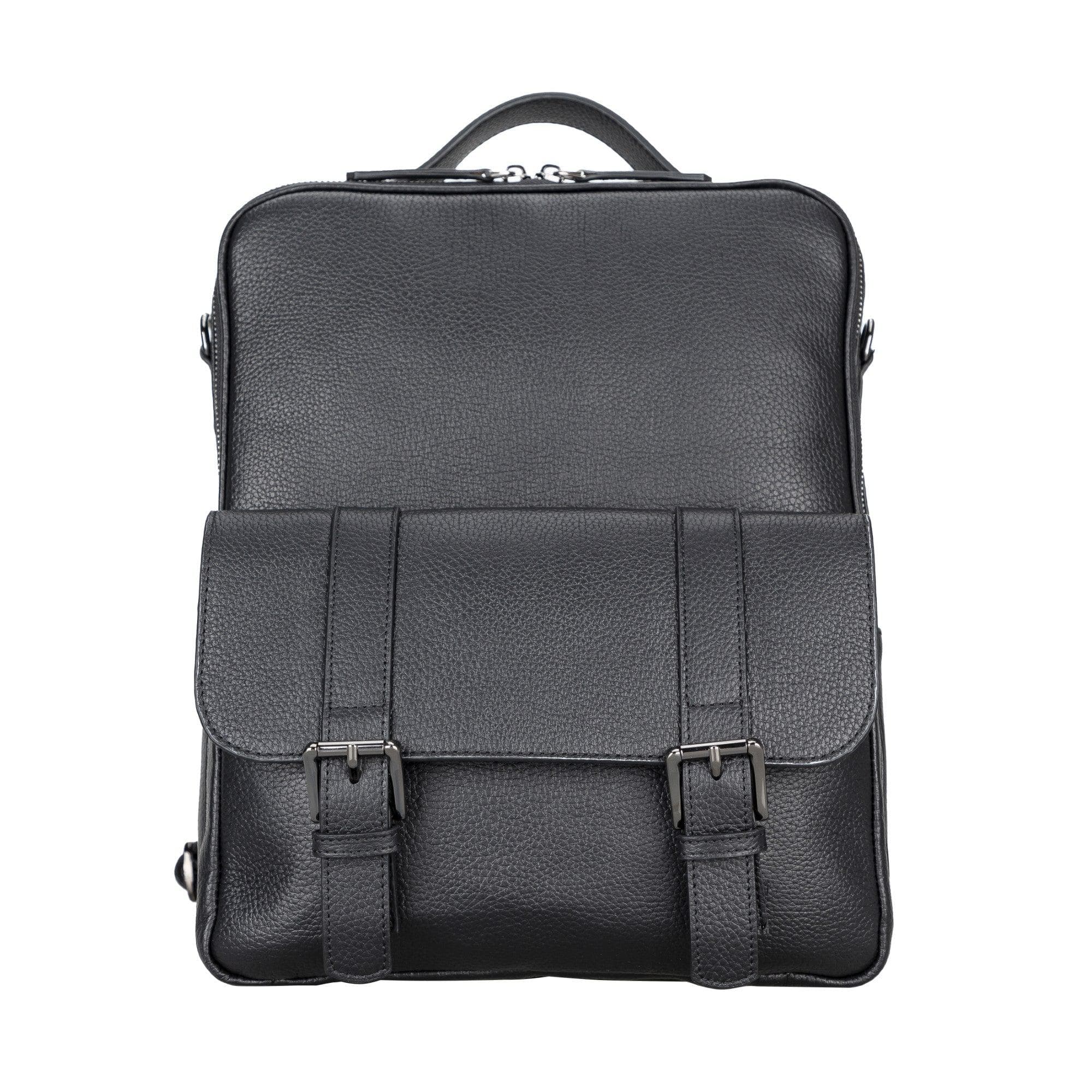 Molde Unisex Genuine Leather Backpack for Daily Life or Laptop / MacBook Black Bouletta LTD