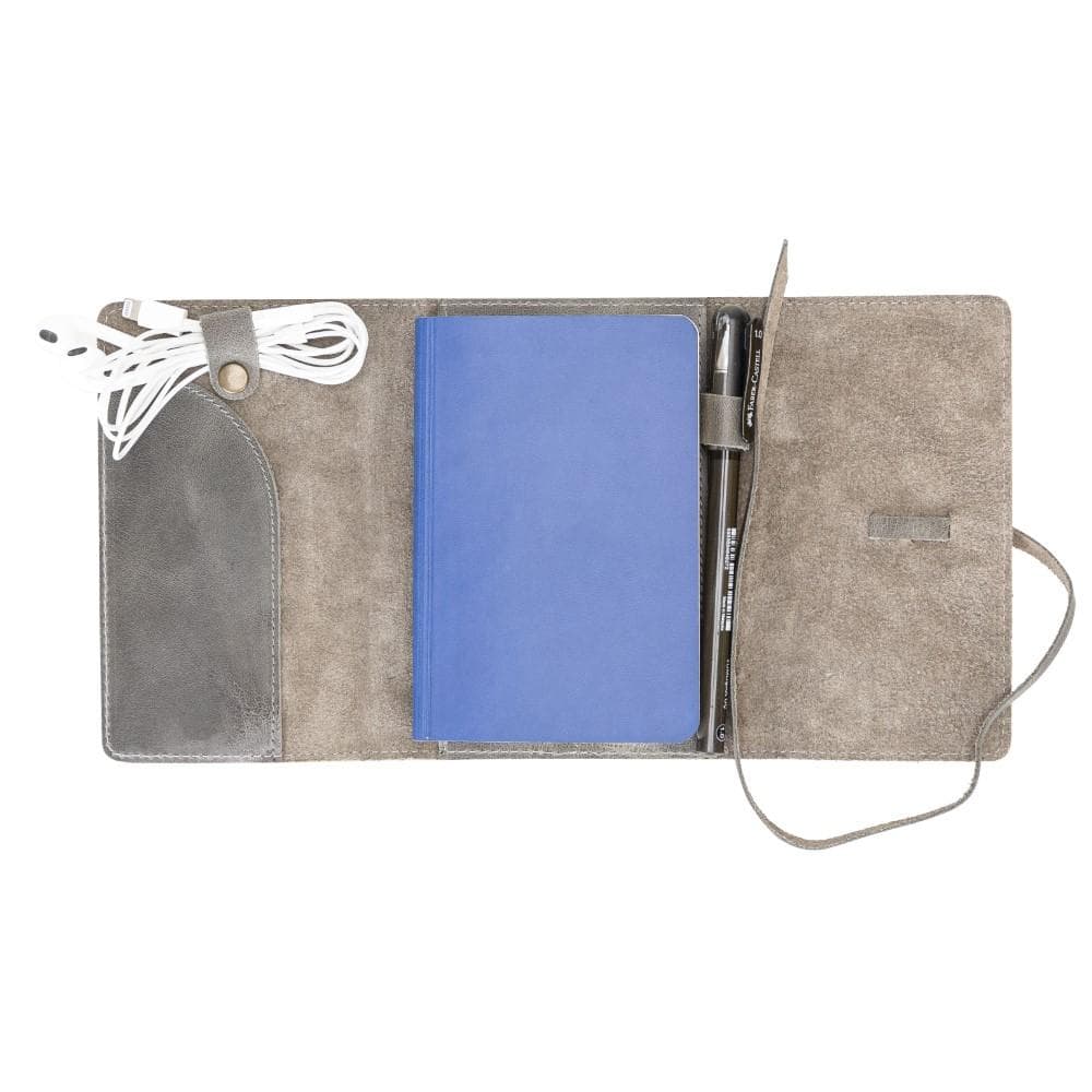 Nanny Luxury Genuine Leather Agenda Cover - S/M/L Sizes Tiguan Gray / S Bouletta Shop