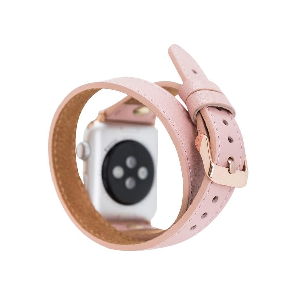 DelfiCase Oxford Double Watch Band for Apple Watch 42mm 44mm (Pink)2