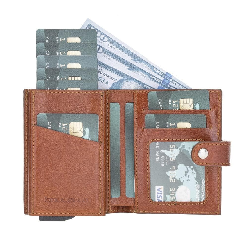 Palermo Zip Mechanical Leather Card Holder Bouletta LTD