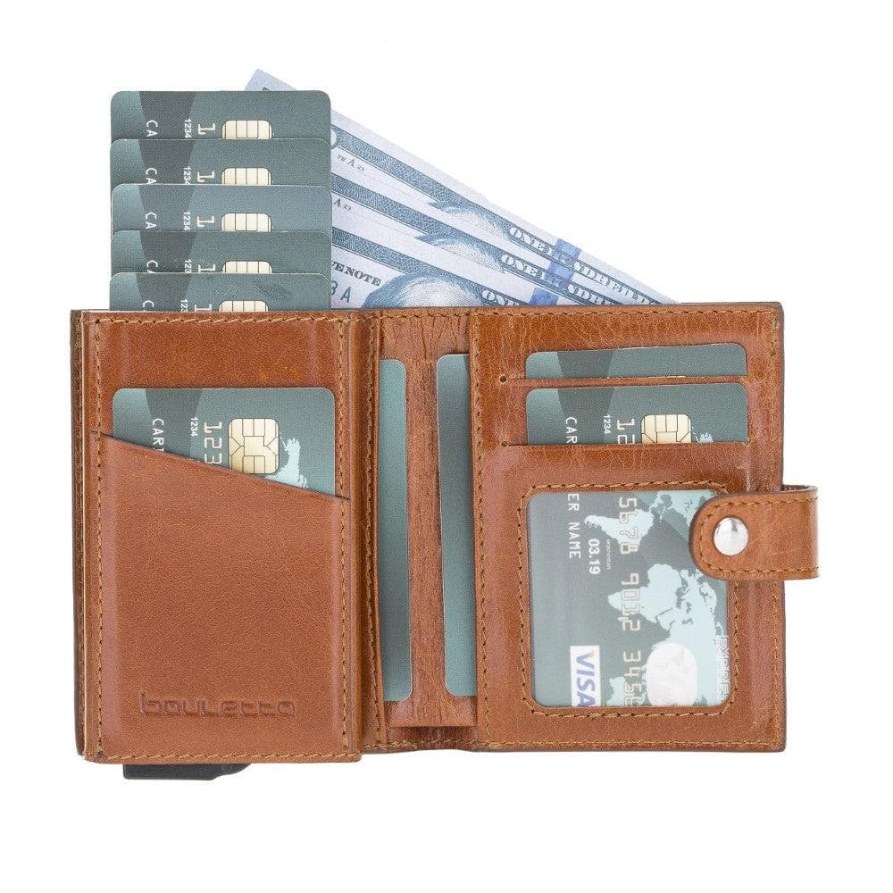 Palermo Zip Mechanical Leather Card Holder Bouletta LTD