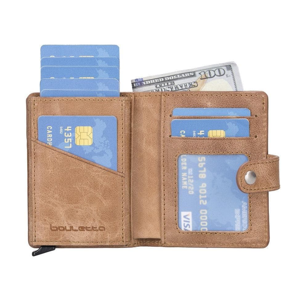 Palermo Zip Mechanical Leather Card Holder Bouletta LTD