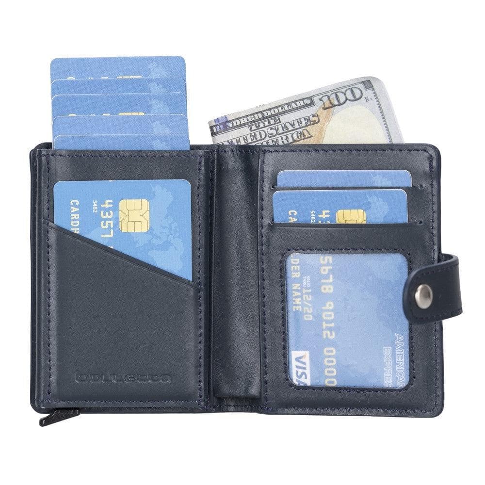 Palermo Zip Mechanical Leather Card Holder Bouletta LTD