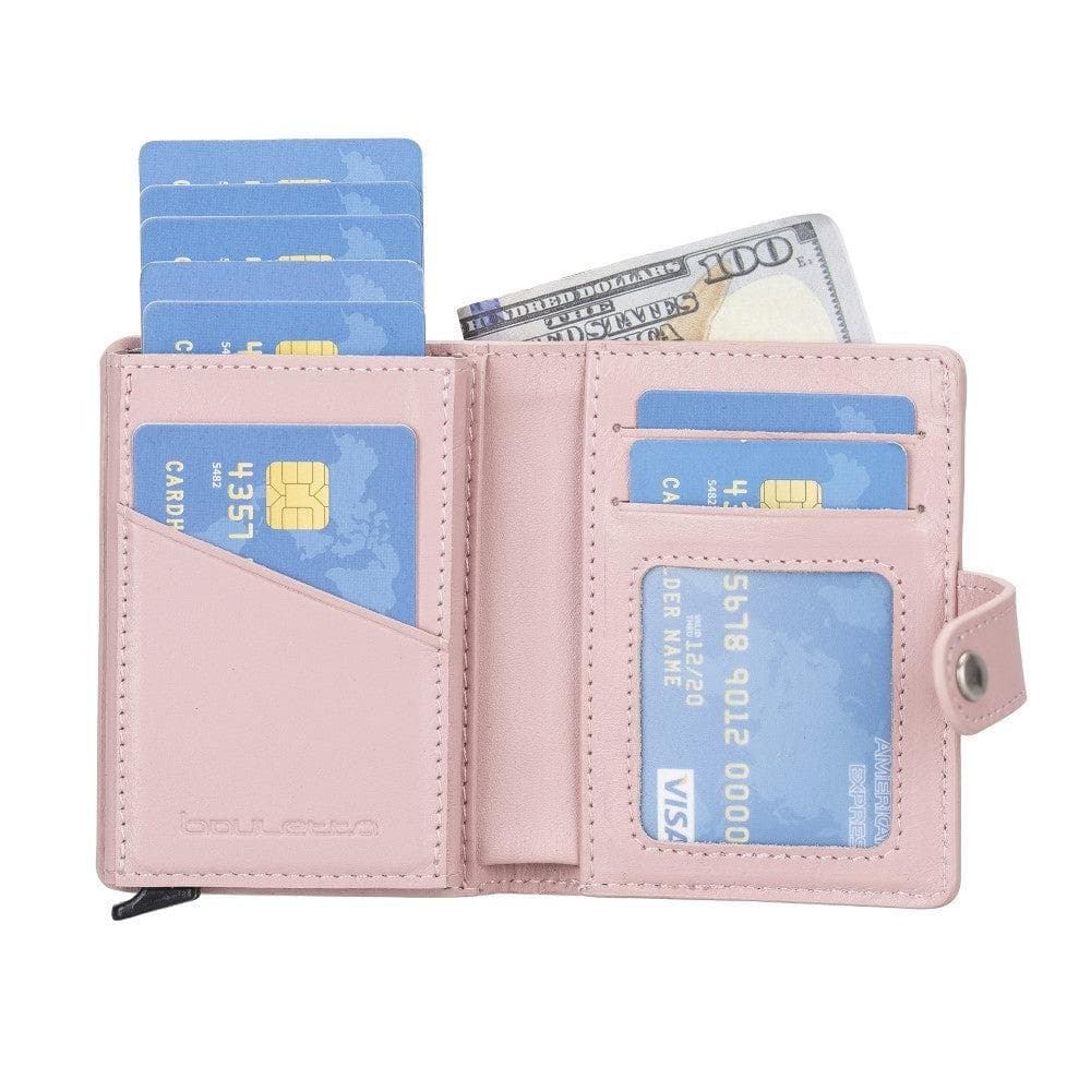 Palermo Zip Mechanical Leather Card Holder Bouletta LTD