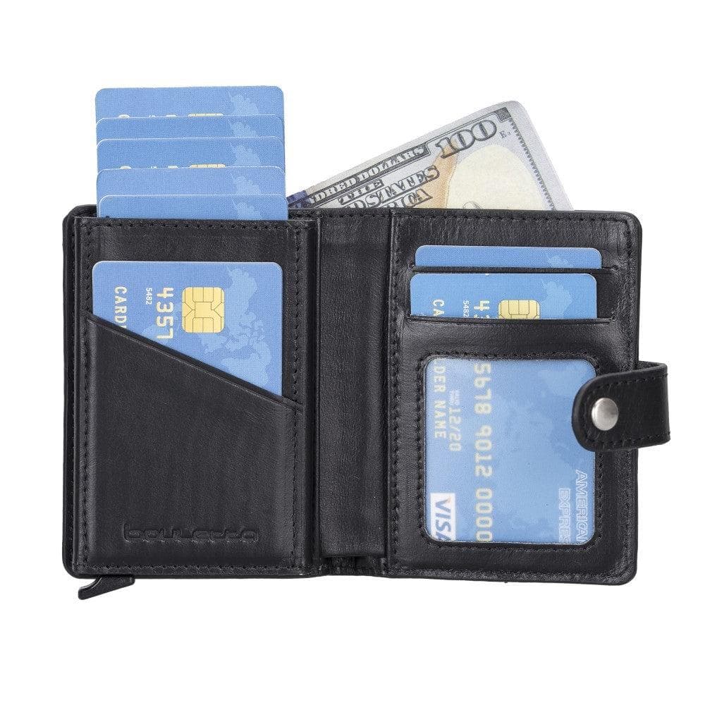 Palermo Zip Mechanical Leather Card Holder Bouletta LTD