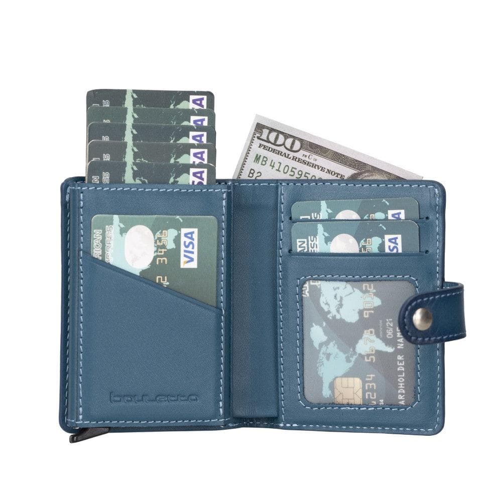 Palermo Zip Mechanical Leather Card Holder Bouletta LTD