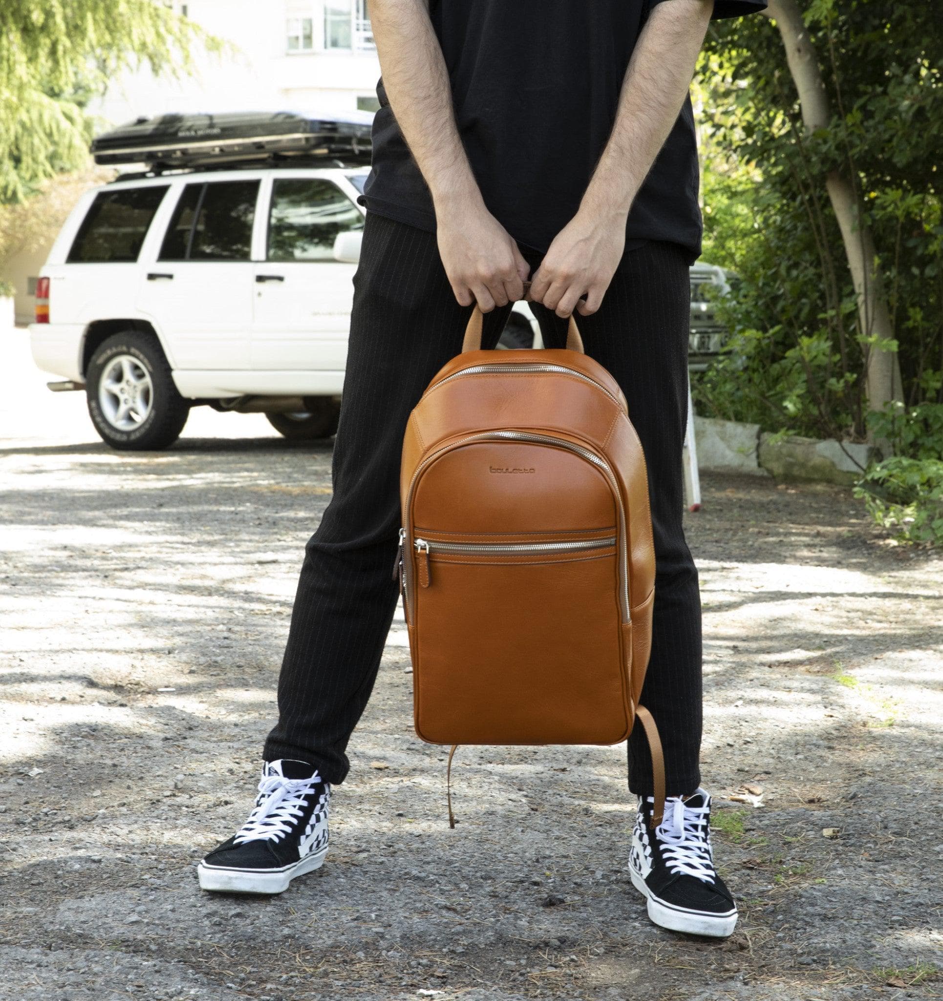 Pella Genuine Leather Backpack & Rucksack - Handmade and Customizable Bouletta LTD