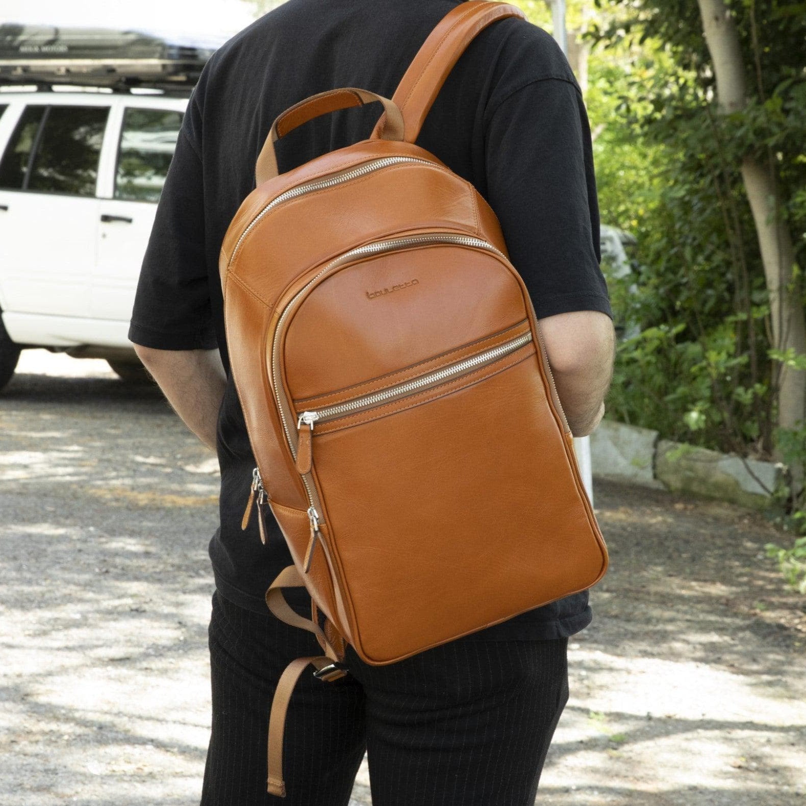 Pella Genuine Leather Backpack & Rucksack - Handmade and Customizable Bouletta LTD