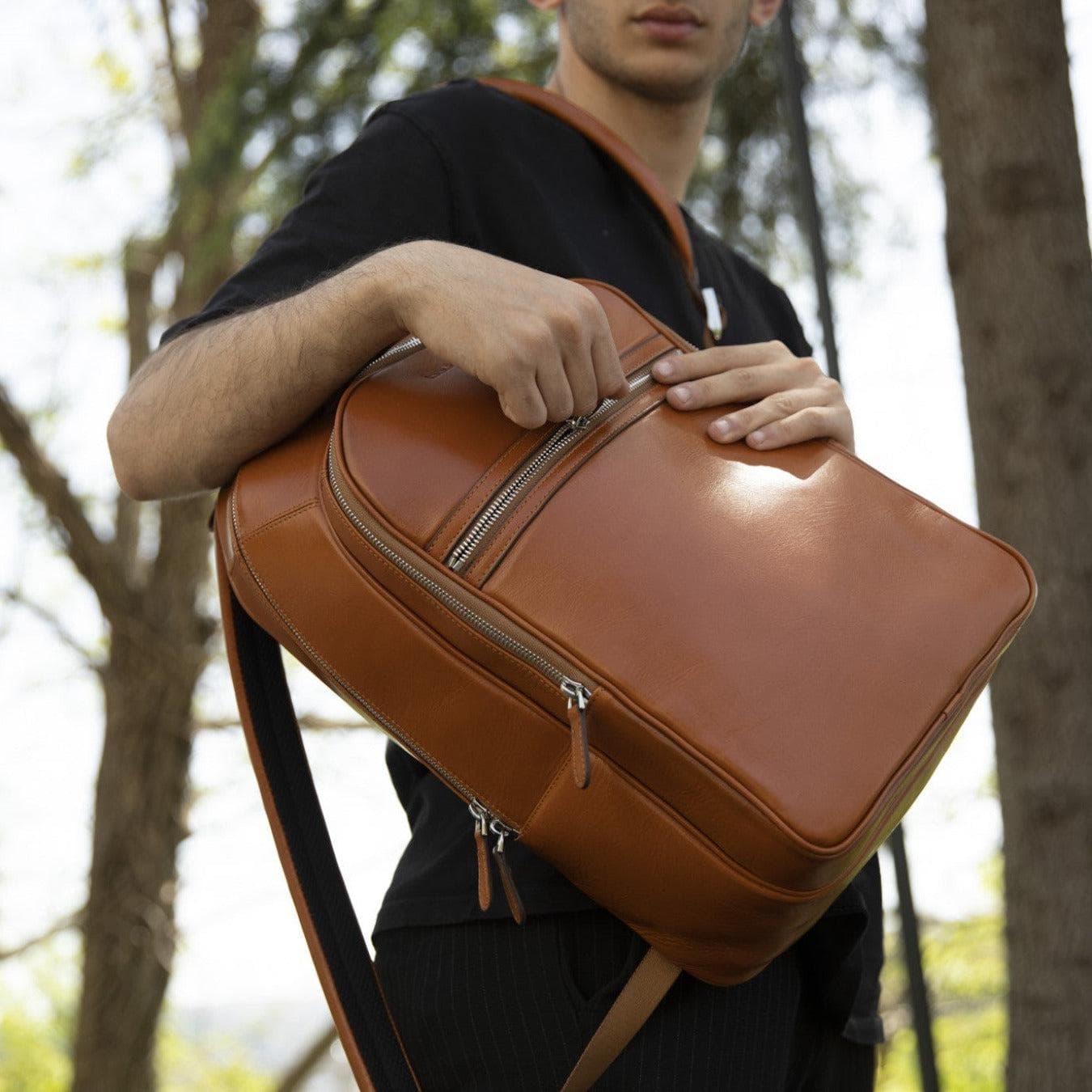 Pella Genuine Leather Backpack & Rucksack - Handmade and Customizable Bouletta LTD