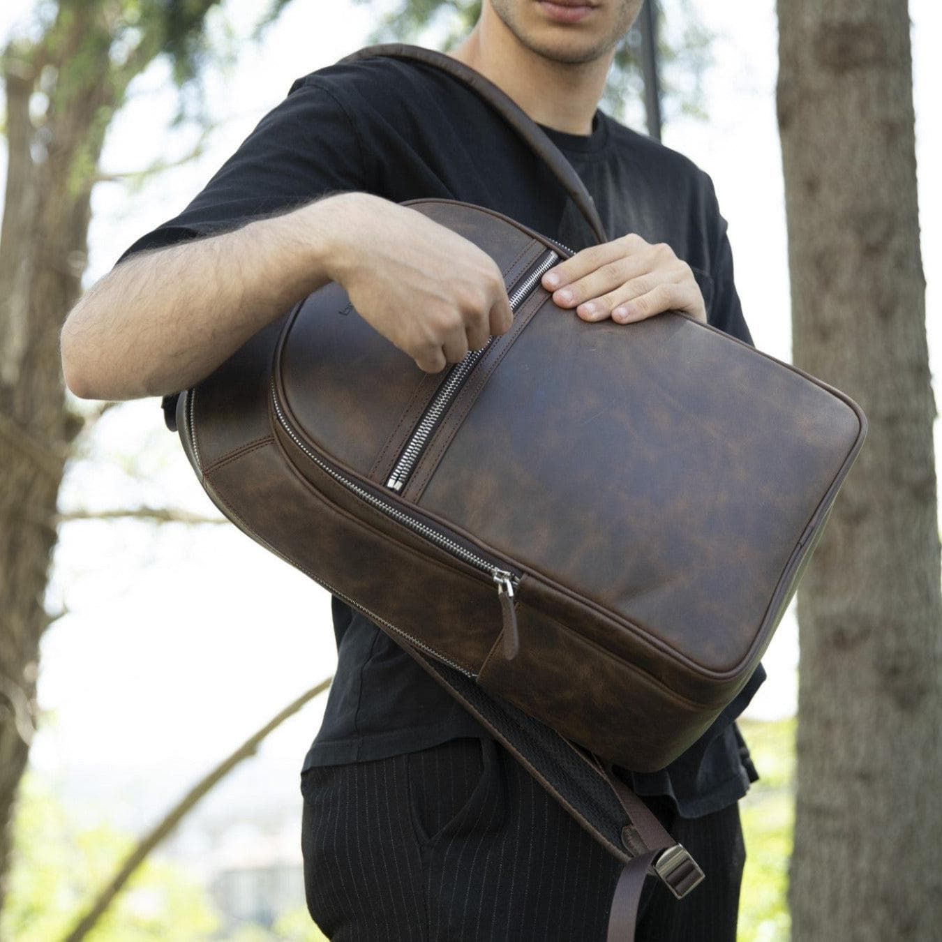 Pella Genuine Leather Backpack & Rucksack - Handmade and Customizable Bouletta LTD