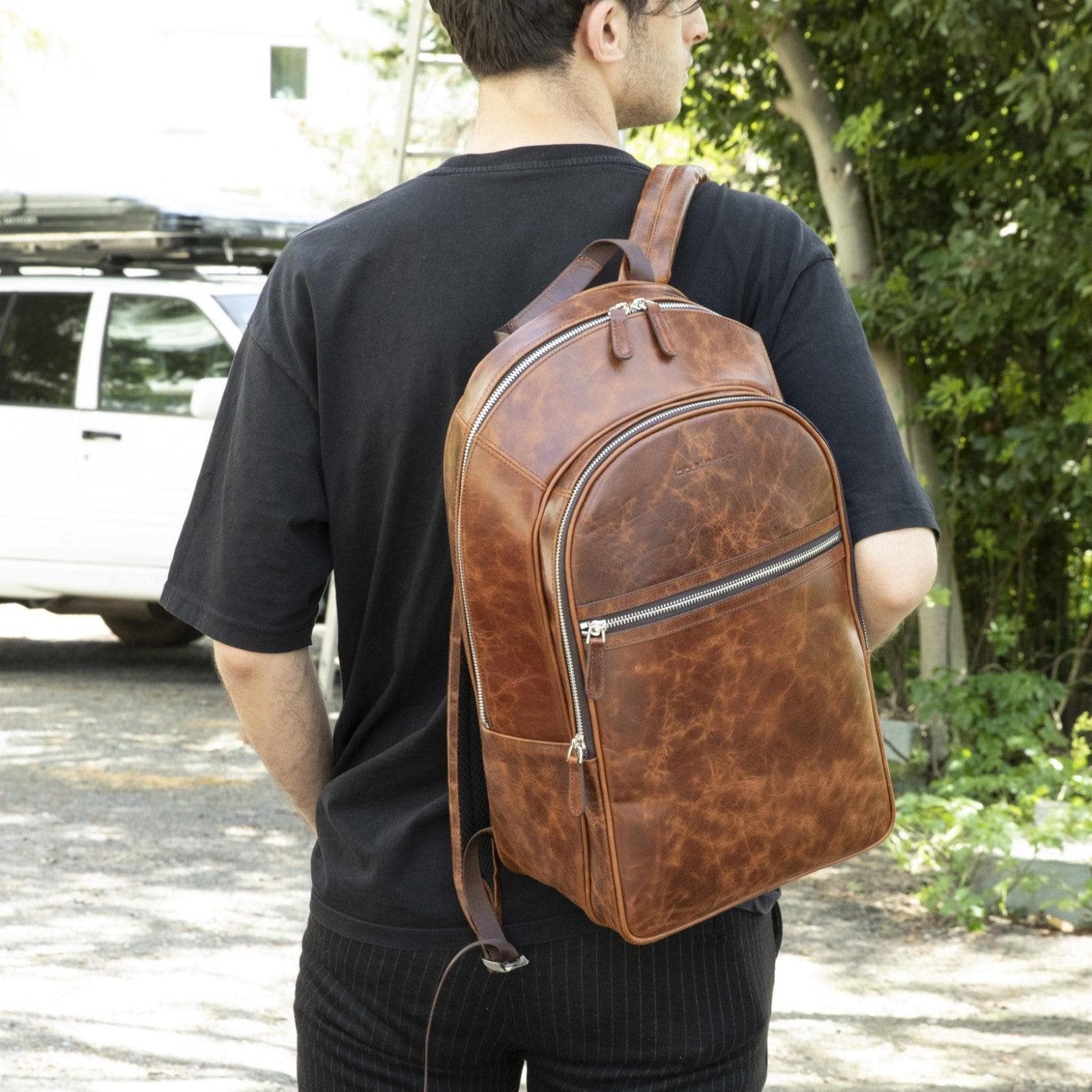 Pella Genuine Leather Backpack & Rucksack - Handmade and Customizable Bouletta LTD