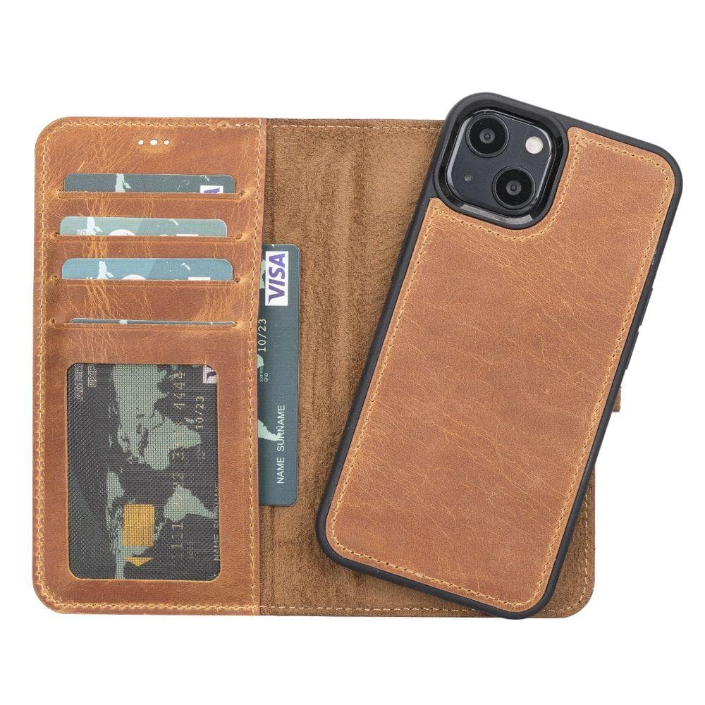 B2B - Apple iPhone 13 6.1 Detachable Leather Case / MW G19 Bouletta B2B
