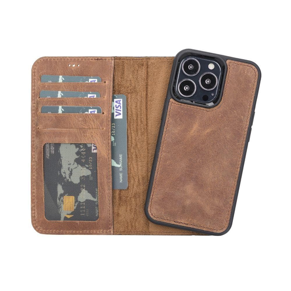 B2B - Apple iPhone 13 Pro 6.1 Detachable Leather Case / MW G2 Bouletta B2B